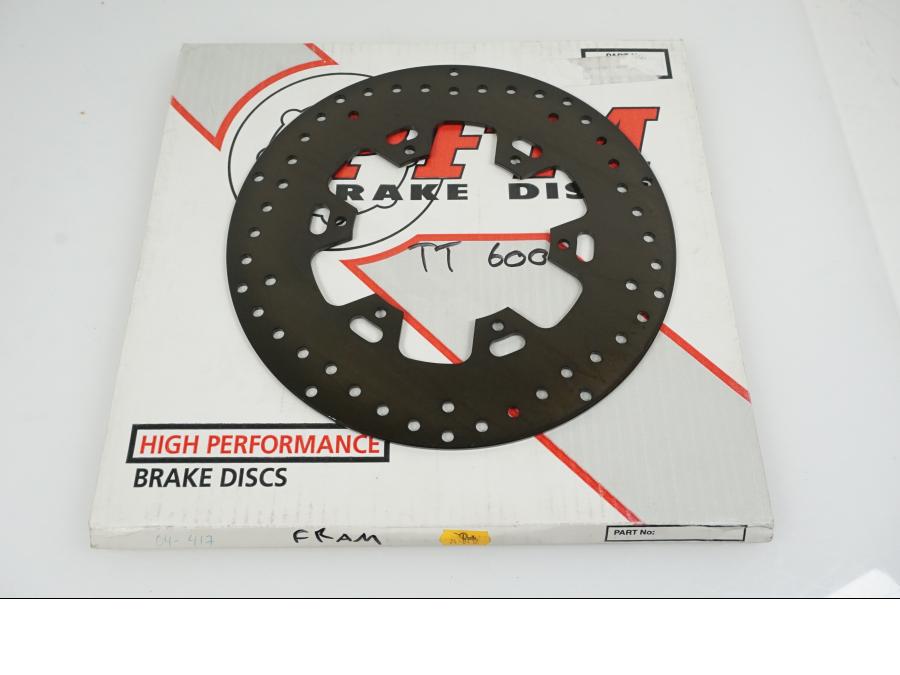 Baksidan på Bromsskiva från en Yamaha TT 600 R -2002 motorcykel.