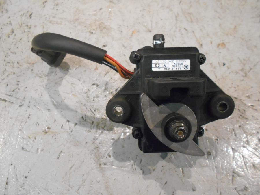 Baksidan på Avgasspjällmotor från en Ducati 848 -2013 motorcykel.