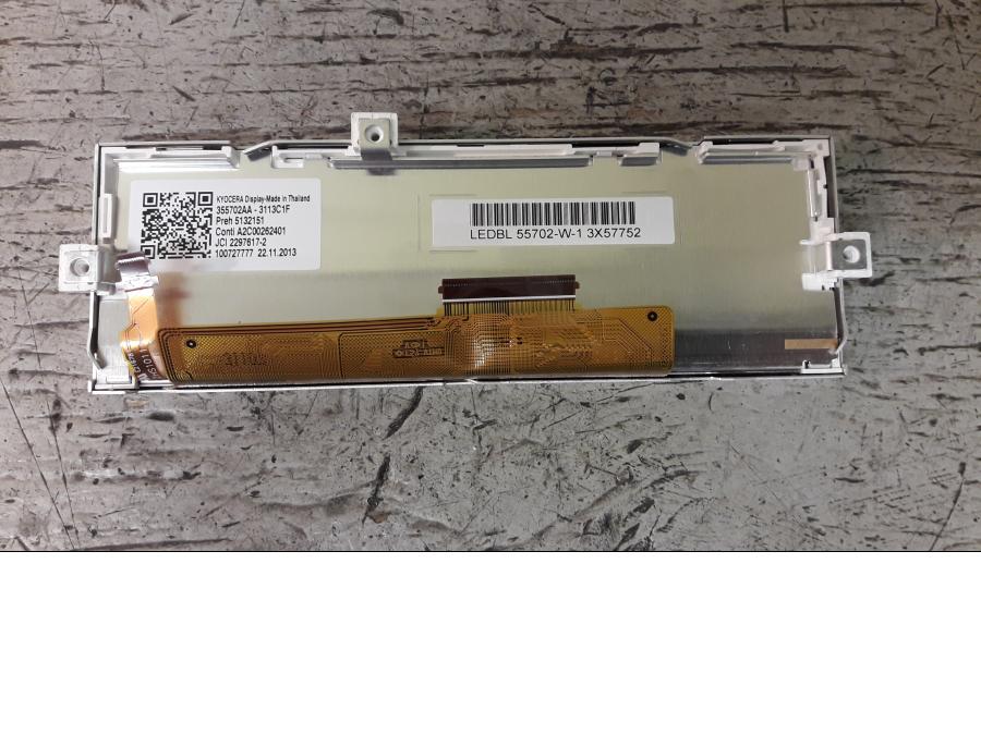 Baksidan på Instrumentpanel från en BMW K 1600 -2014 motorcykel.