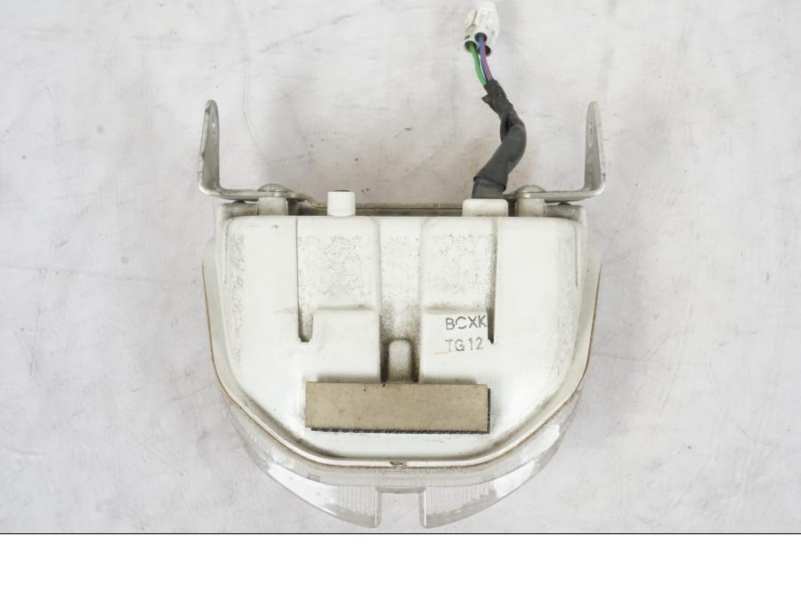 Snett uppifrån på Baklampa från en Suzuki GSX-R 750 -2007 motorcykel.