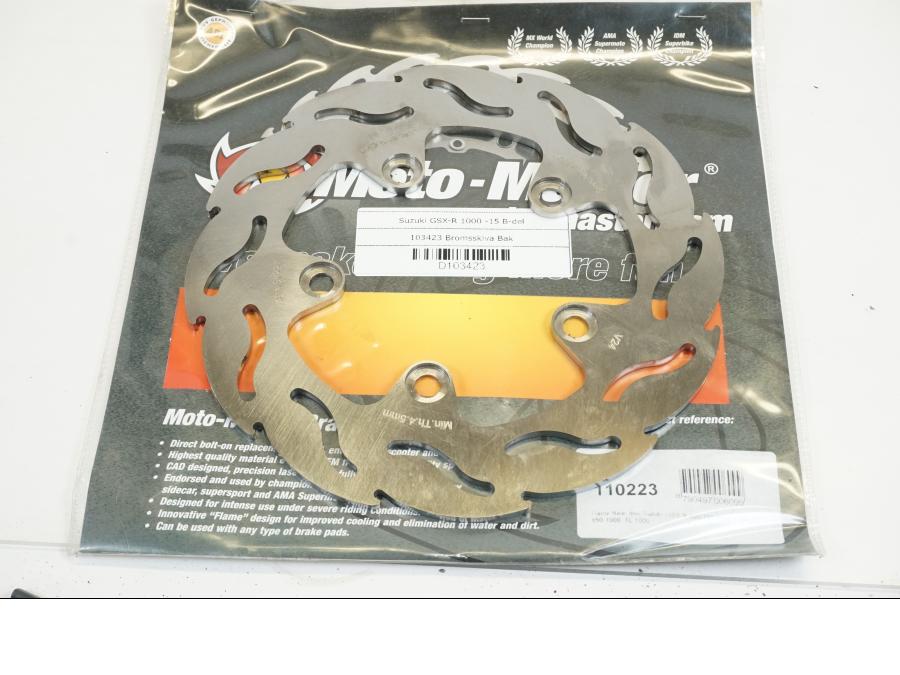 Vänster sida på Bromsskiva från en Suzuki GSX-R 1000 -2015 motorcykel.