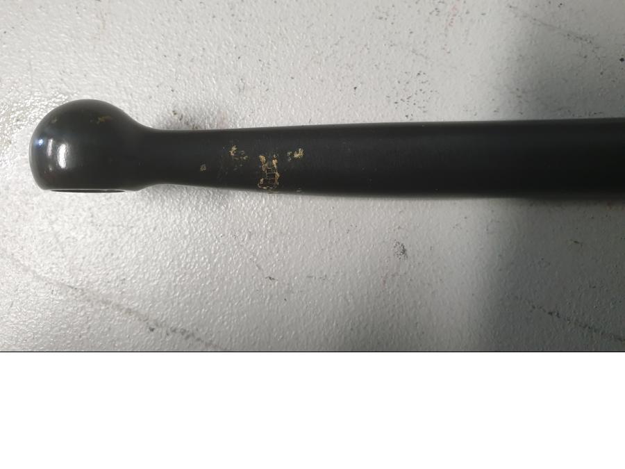 Snett uppifrån på Bromsgrepp från en Kawasaki Z 1000 -2014 motorcykel.