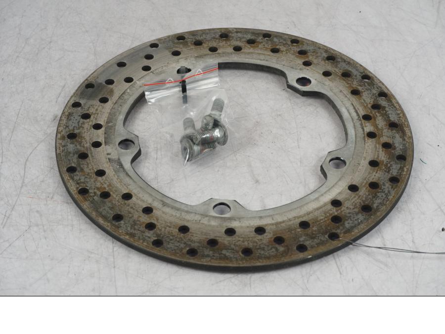 Höger sida på Bromsskiva från en Yamaha MT-09 SP -2018 motorcykel.