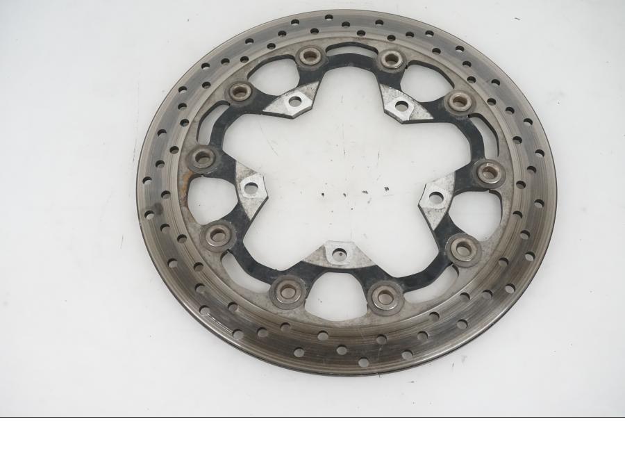 Baksidan på Bromsskiva från en Suzuki GSX 1300 R -2017 motorcykel.