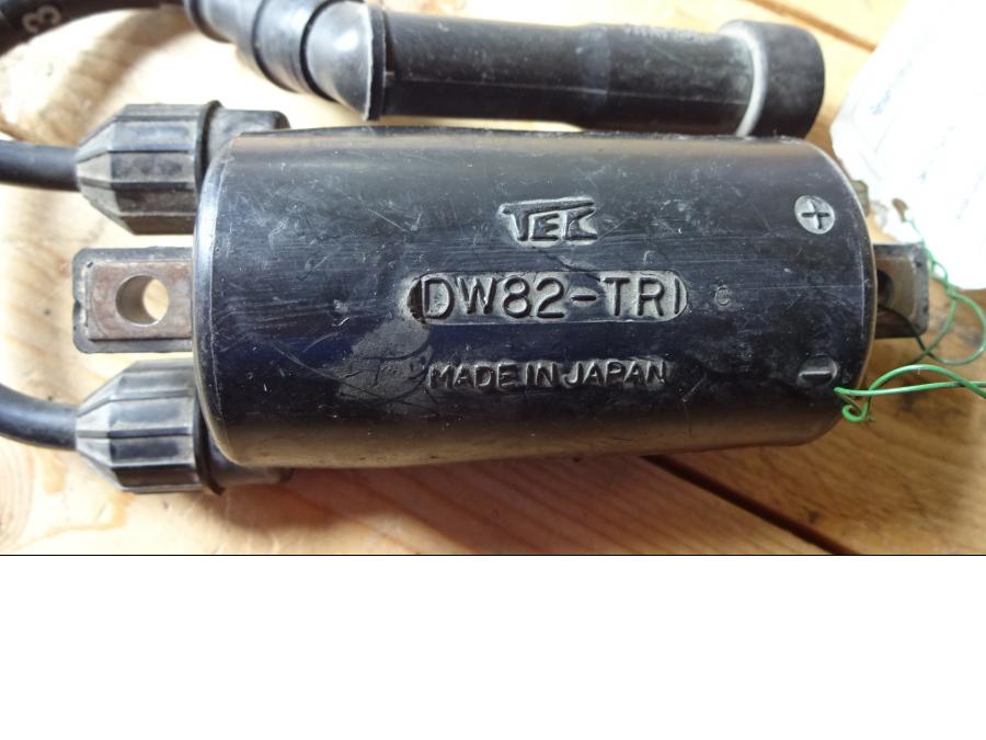 Baksidan på Tändspole från en Honda CBX 550 -1982 motorcykel.