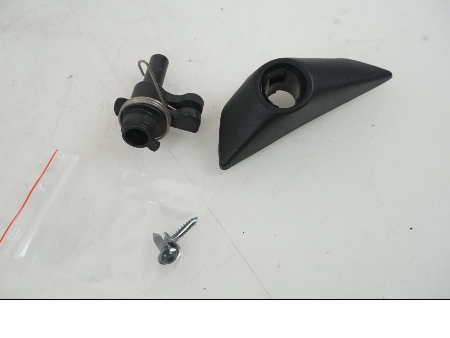 Framsidan på Sadellåsmekanism från en BMW F 750 GS -2019 motorcykel.