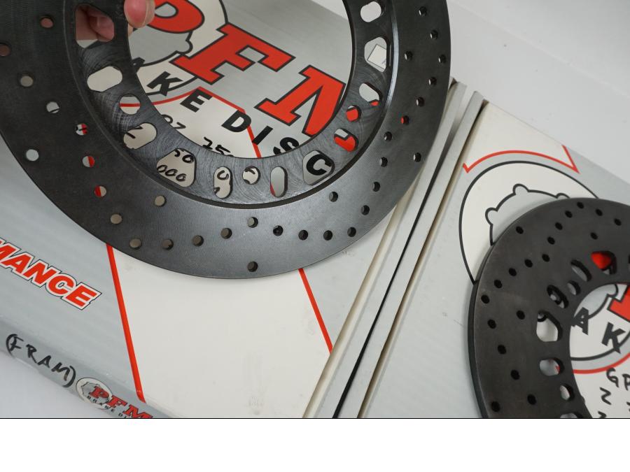 Höger sida på Bromsskiva från en Kawasaki ZL 1000 Eliminator -1987 motorcykel.