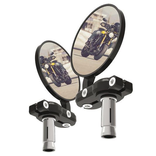 Oxford BarEnd Mirrors – Styrändesspeglar svart