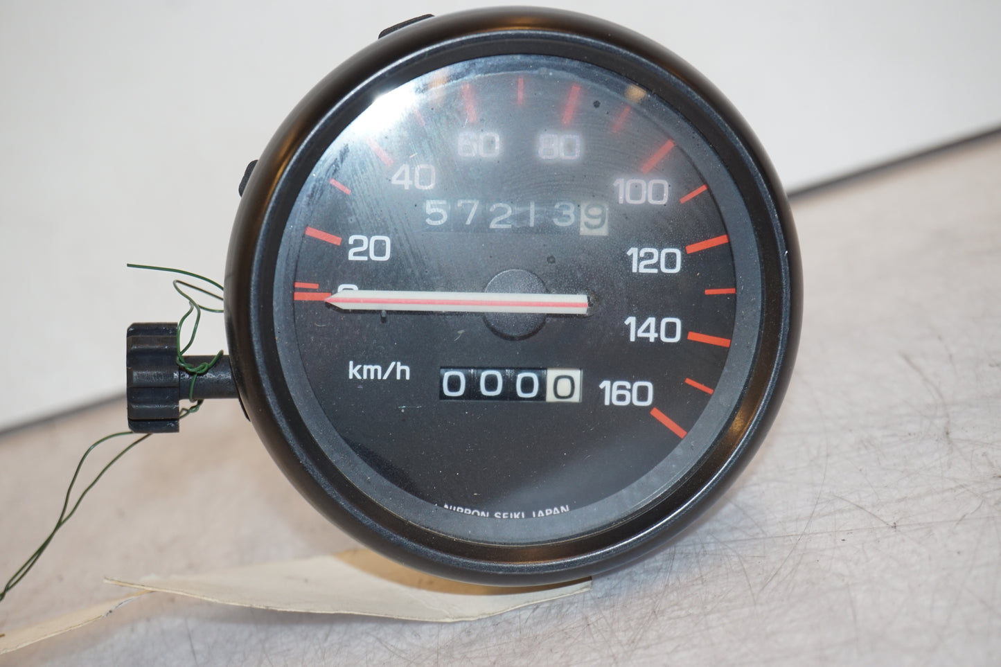 Framsidan på Instrumentpanel från en Yamaha TZR 125 -1990 motorcykel.