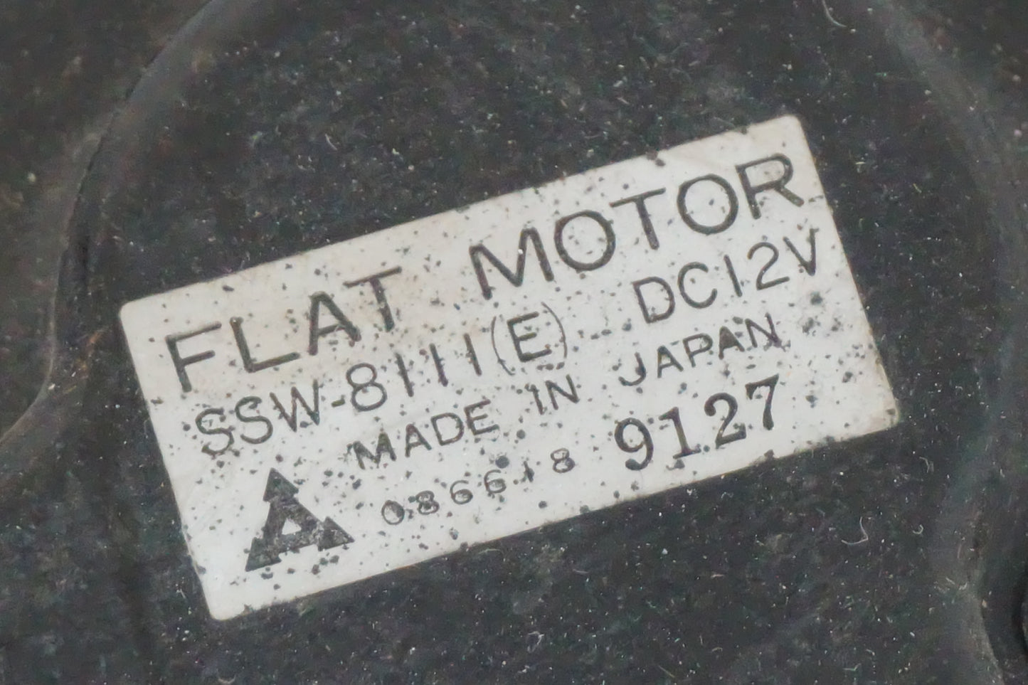 Snett uppifrån på Vattenkylfläkt från en Honda XL 600 V -1989 motorcykel.