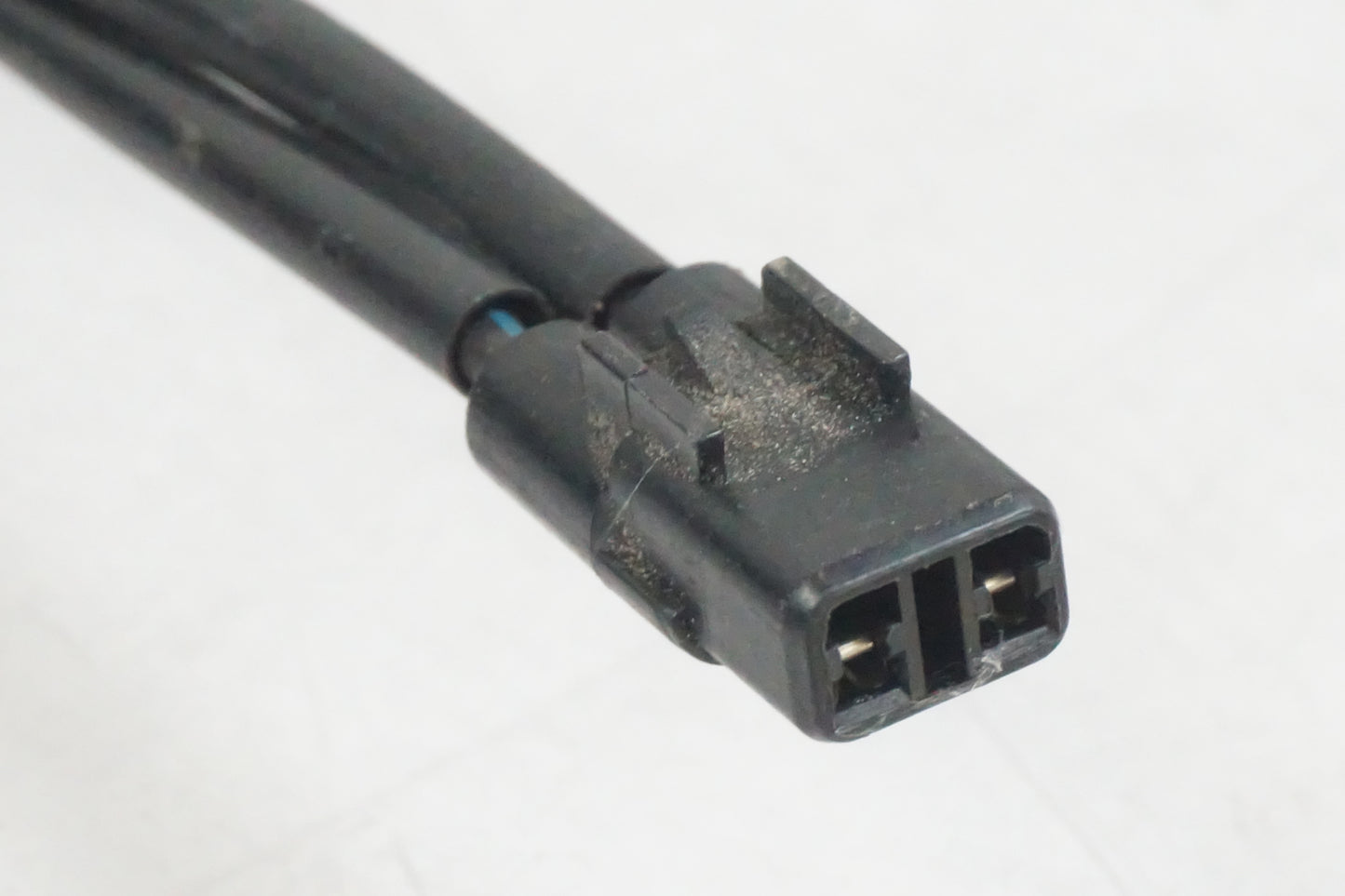 Snett uppifrån på Vattenkylfläkt från en Honda CB 1300 F -2004 motorcykel.