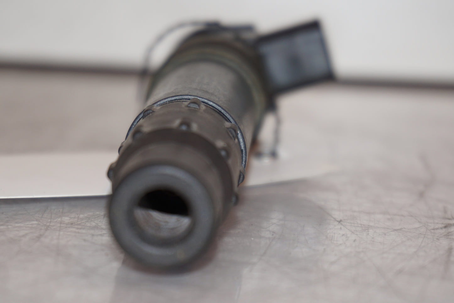 Snett uppifrån på Tändspole från en Kawasaki Z 750 -2008 motorcykel.