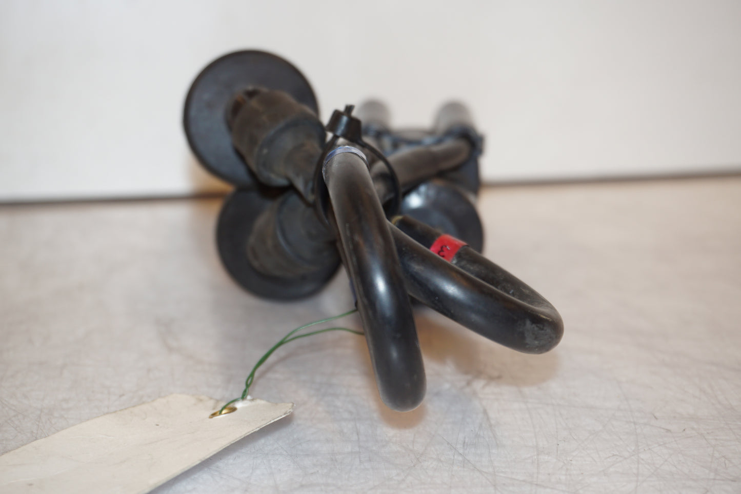 Snett uppifrån på Tändspole från en Yamaha FZ-6 -2008 motorcykel.