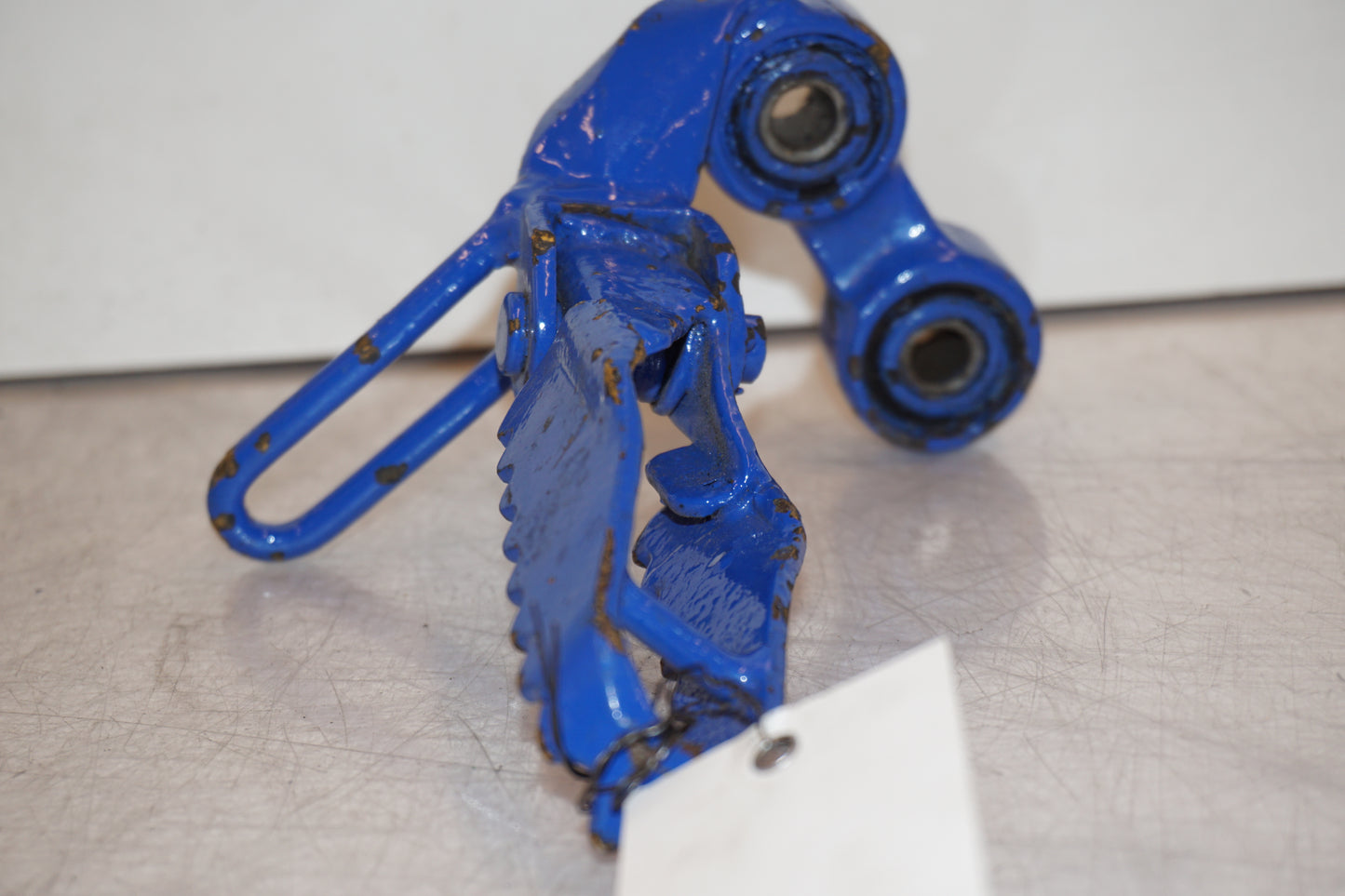 Snett uppifrån på Fotpinne från en Suzuki DR 750 S -1988 motorcykel.