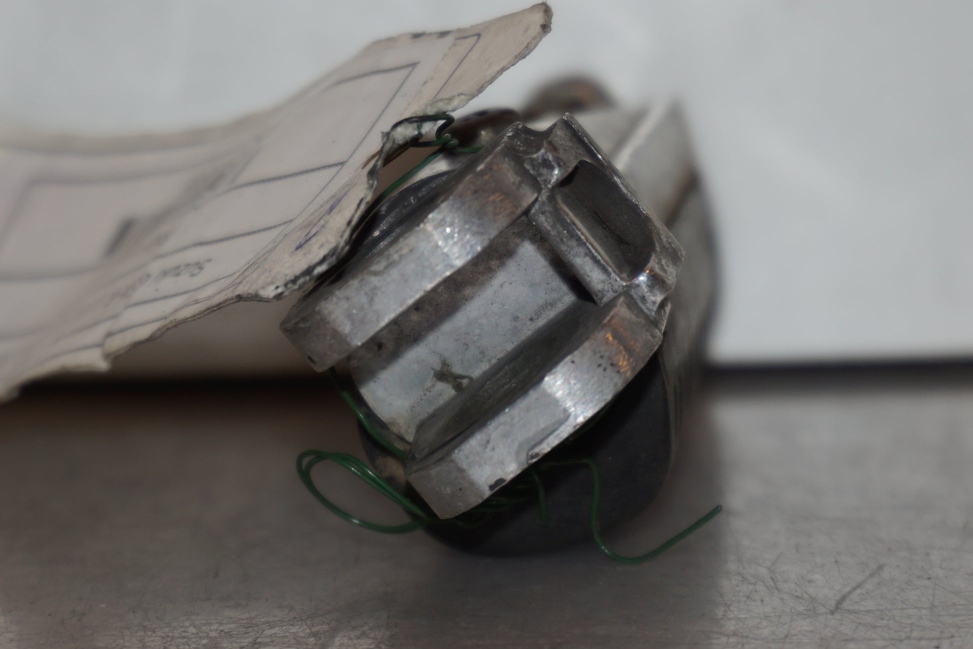 Snett uppifrån på Fotpinne från en Suzuki GSX-R 1100 -1989 motorcykel.