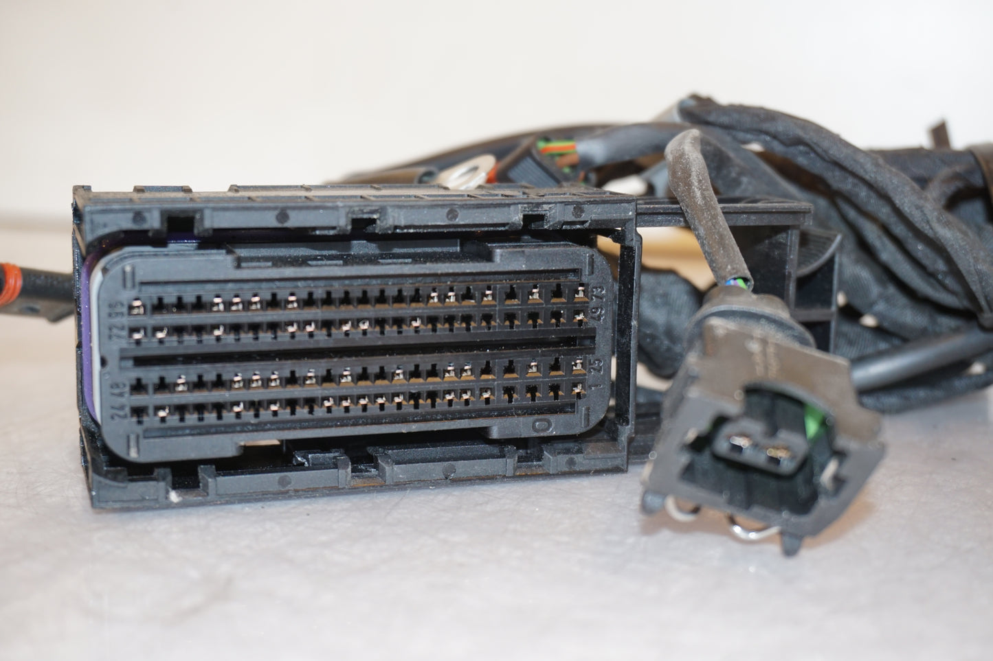 Snett uppifrån på Kabelstam från en BMW F 800 GT -2015 motorcykel.