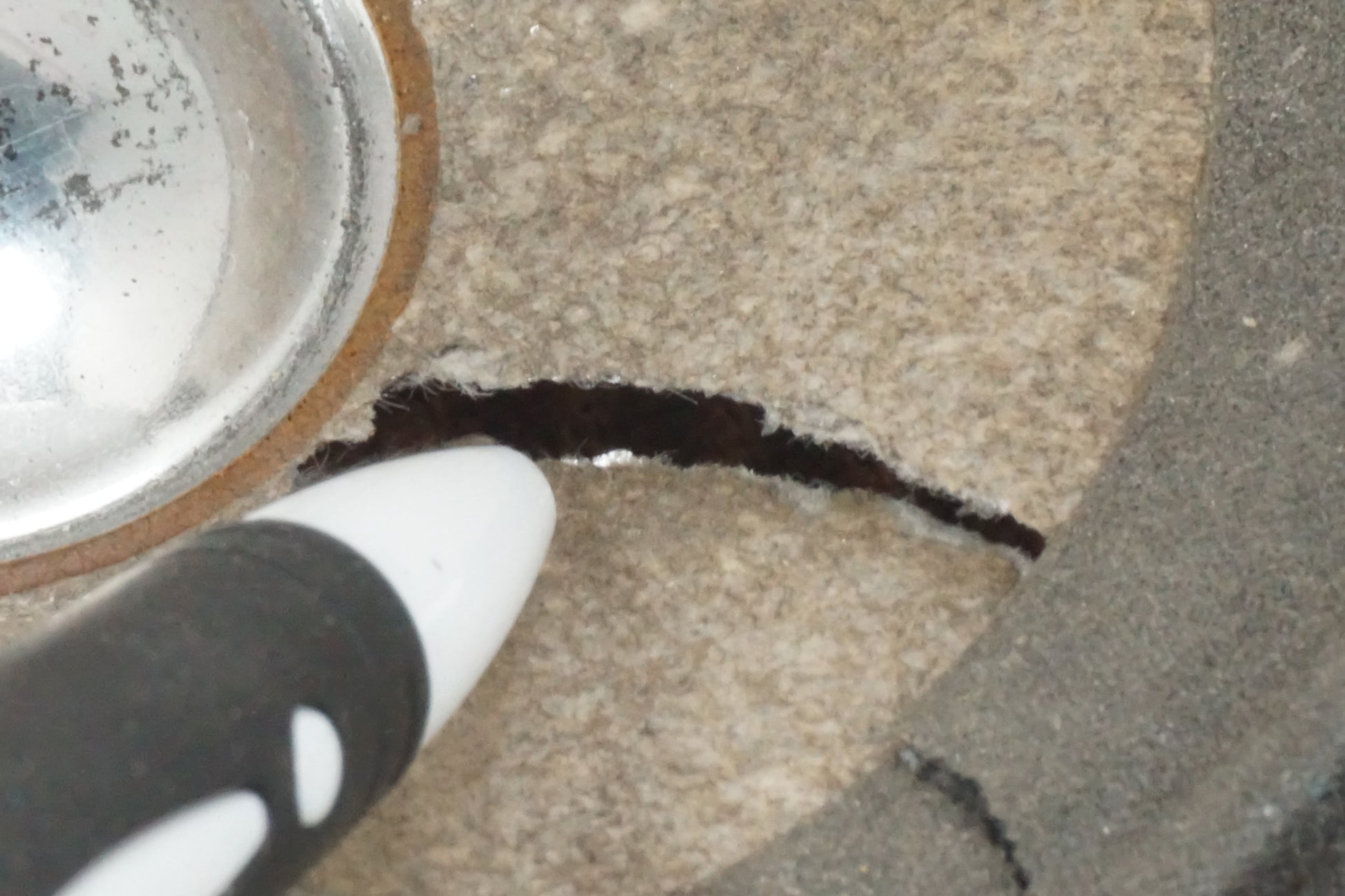 Snett uppifrån på Högtalare från en Honda GL 1500 -1998 motorcykel.