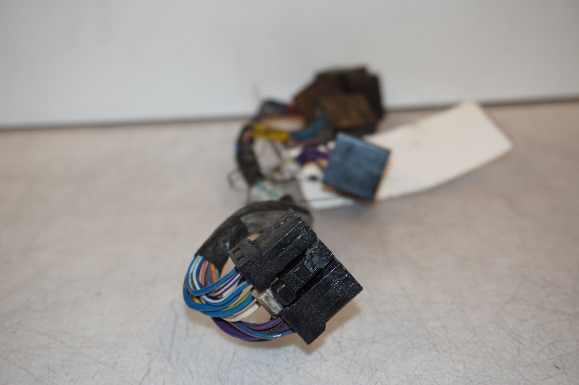 Vänster sida på Kablage från en Triumph Tiger -2002 motorcykel.