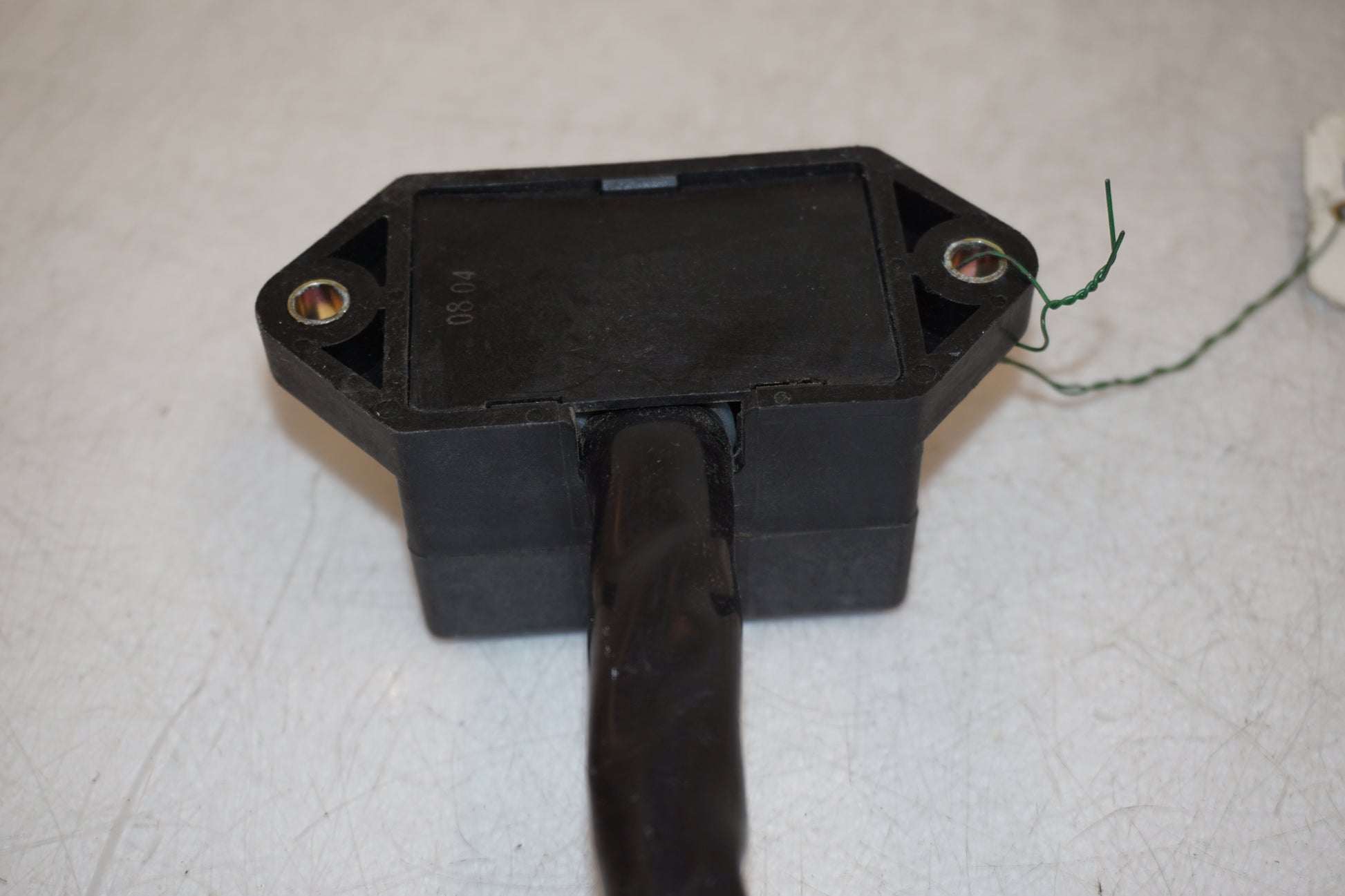 Snett uppifrån på Säkringsbox från en Triumph Legend TT -2001 motorcykel.