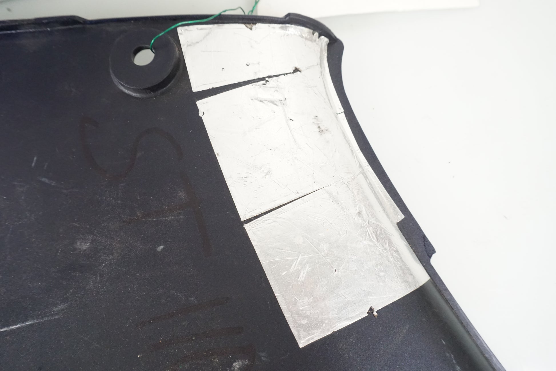 Snett uppifrån på Sidopanel från en Honda ST 1100 -1987 motorcykel.