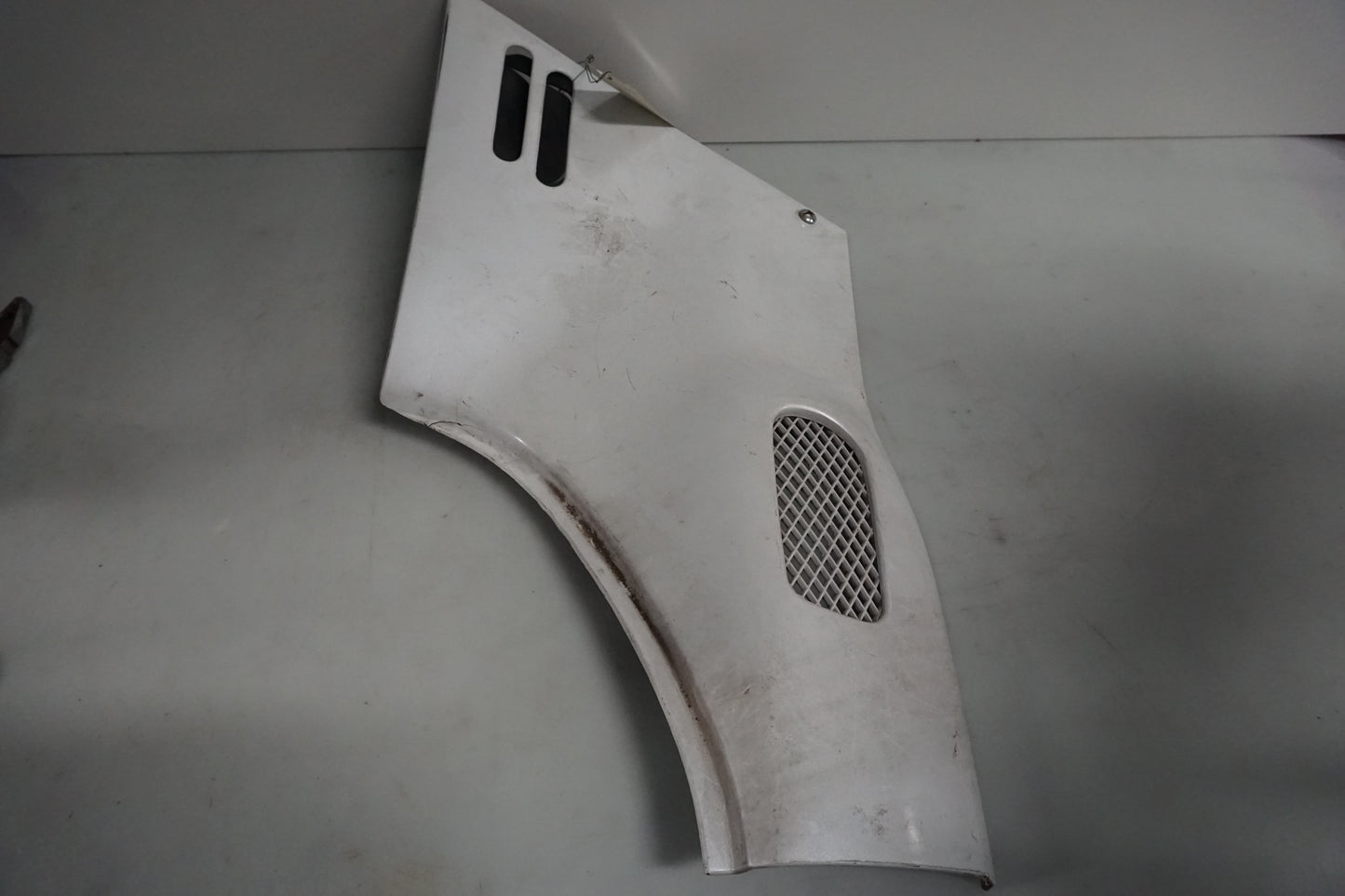 Snett uppifrån på Sidopanel från en Honda CBR 1000 F -1987 motorcykel.