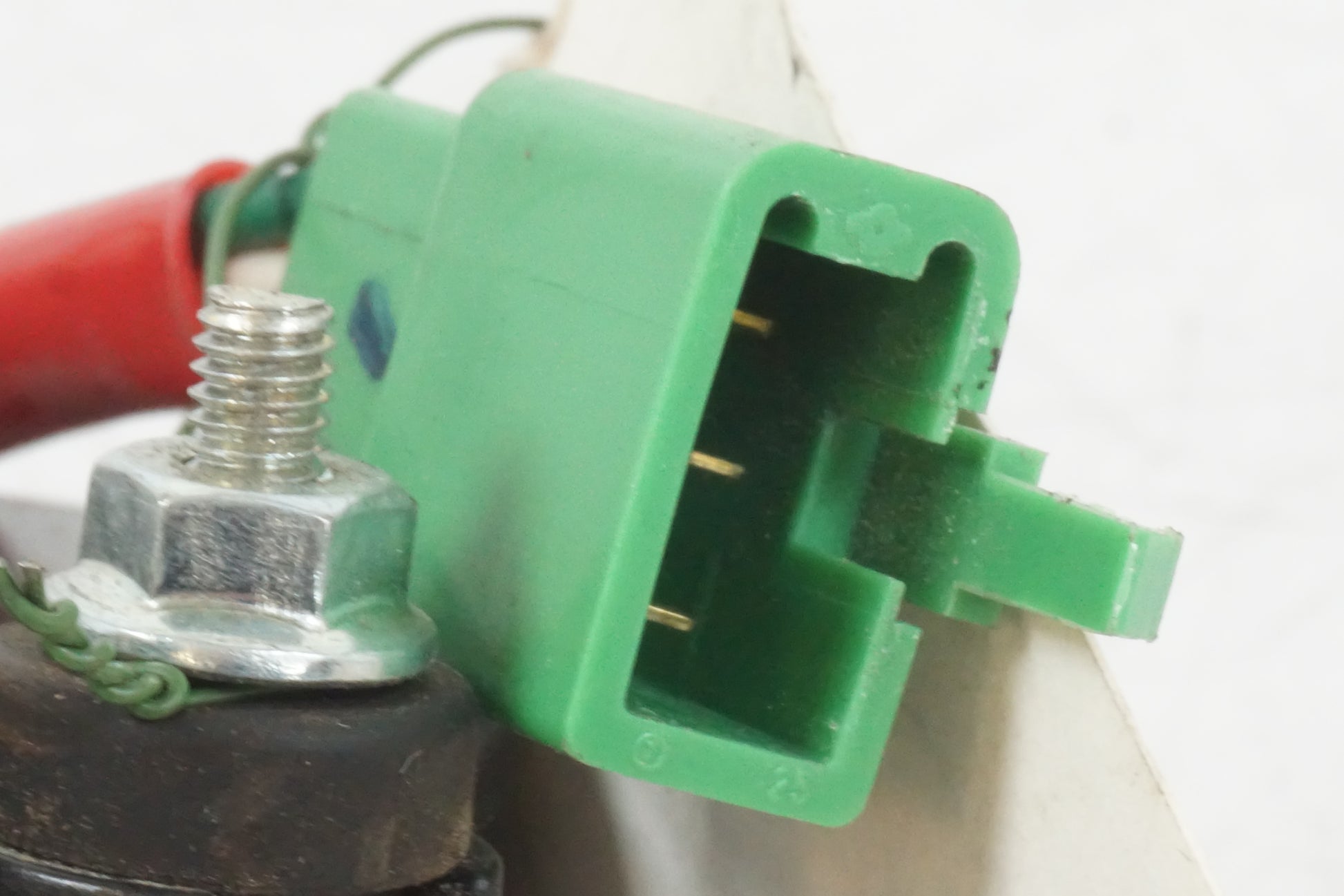 Snett uppifrån på Tilt Sensor från en Honda VFR 800 -1998 motorcykel.