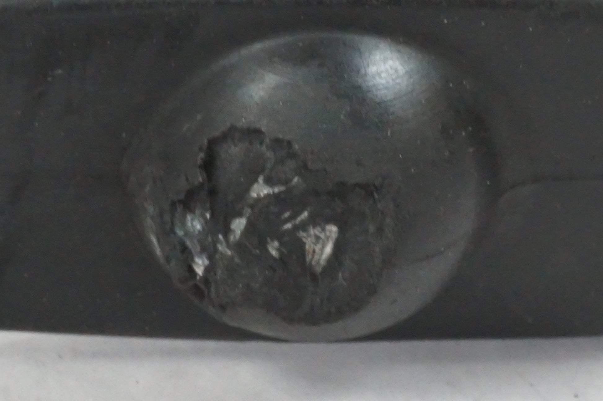 Snett uppifrån på Fotpinne från en Buell X1 Lightning -2002 motorcykel.