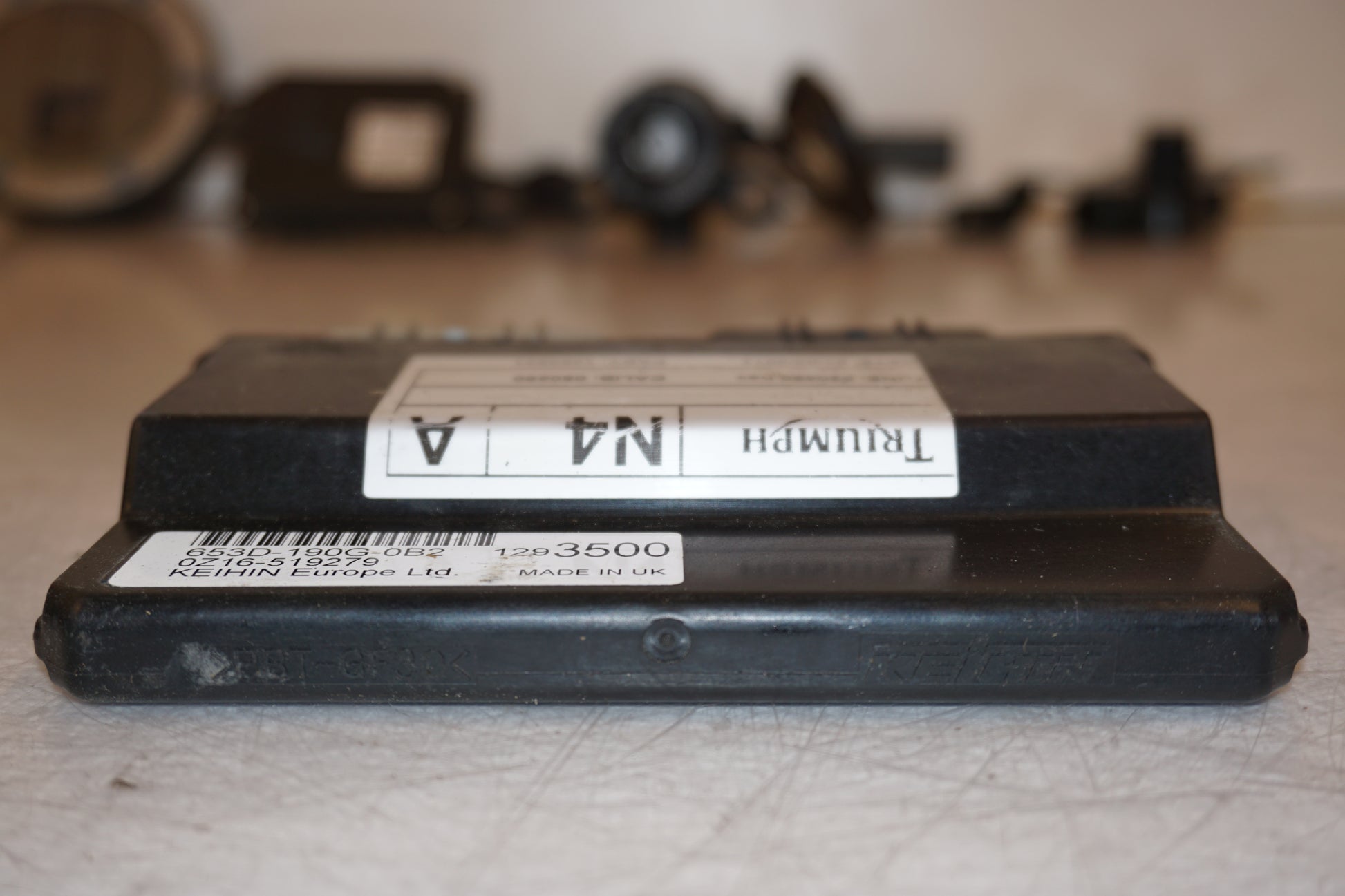 Extrabilder på Låssats från en Triumph Speed Triple -2011 motorcykel.