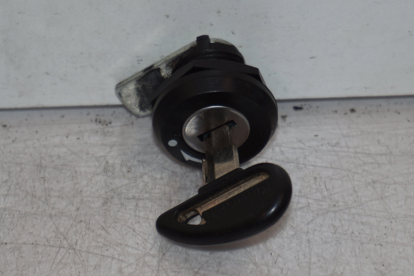 Snett uppifrån på Låssats från en Kawasaki VN 1600 Mean Streak -2007 motorcykel.