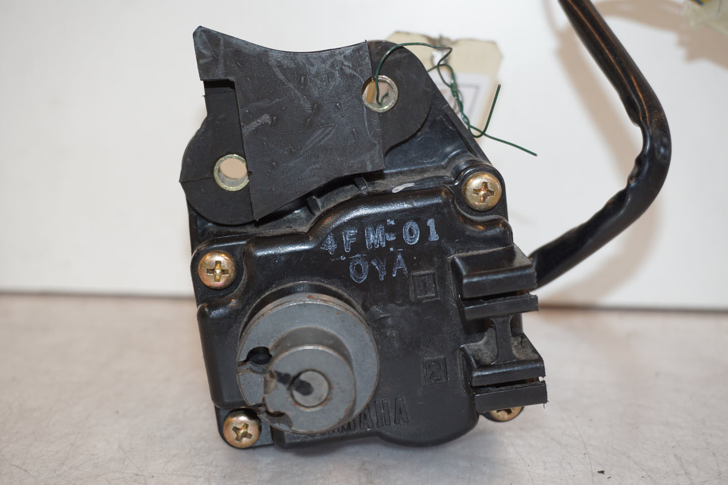 Snett uppifrån på Avgasspjällmotor från en Yamaha YZF 1000 R1 -2001 motorcykel.