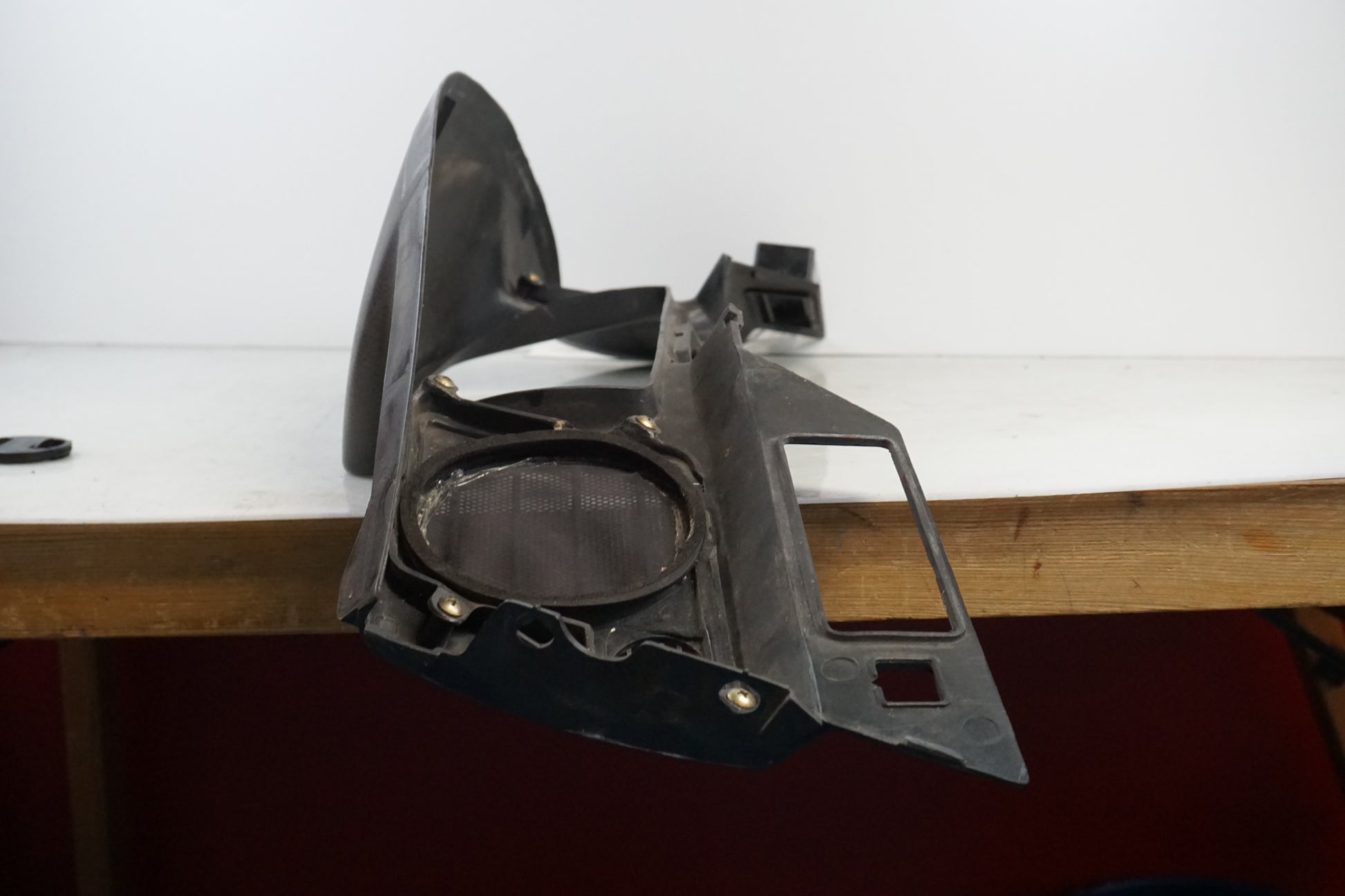 Snett uppifrån på Instrumentfront från en Honda GL 1500 -1998 motorcykel.