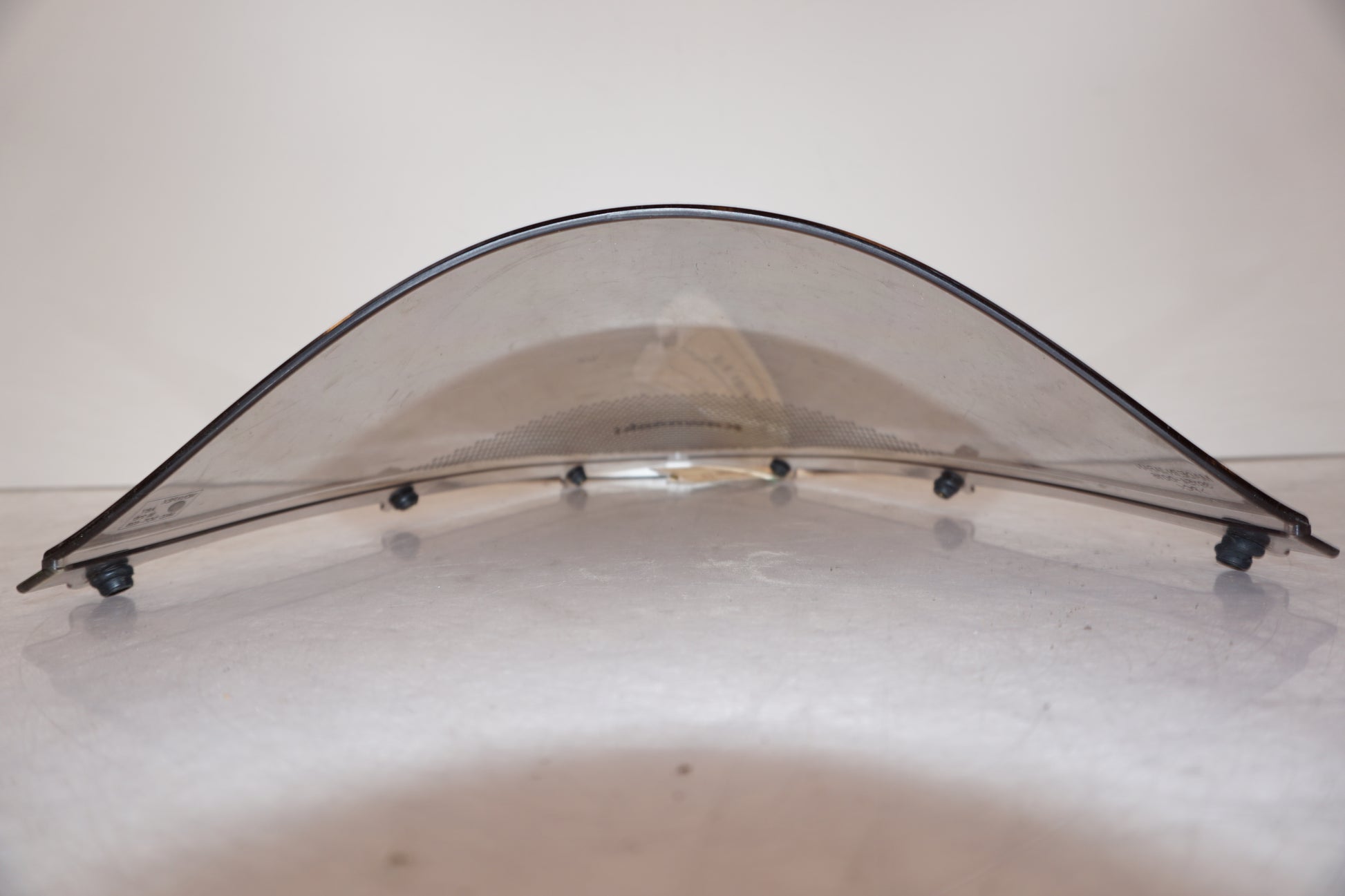 Vänster sida på Vindruta från en Kawasaki ZX-10R -2007 motorcykel.