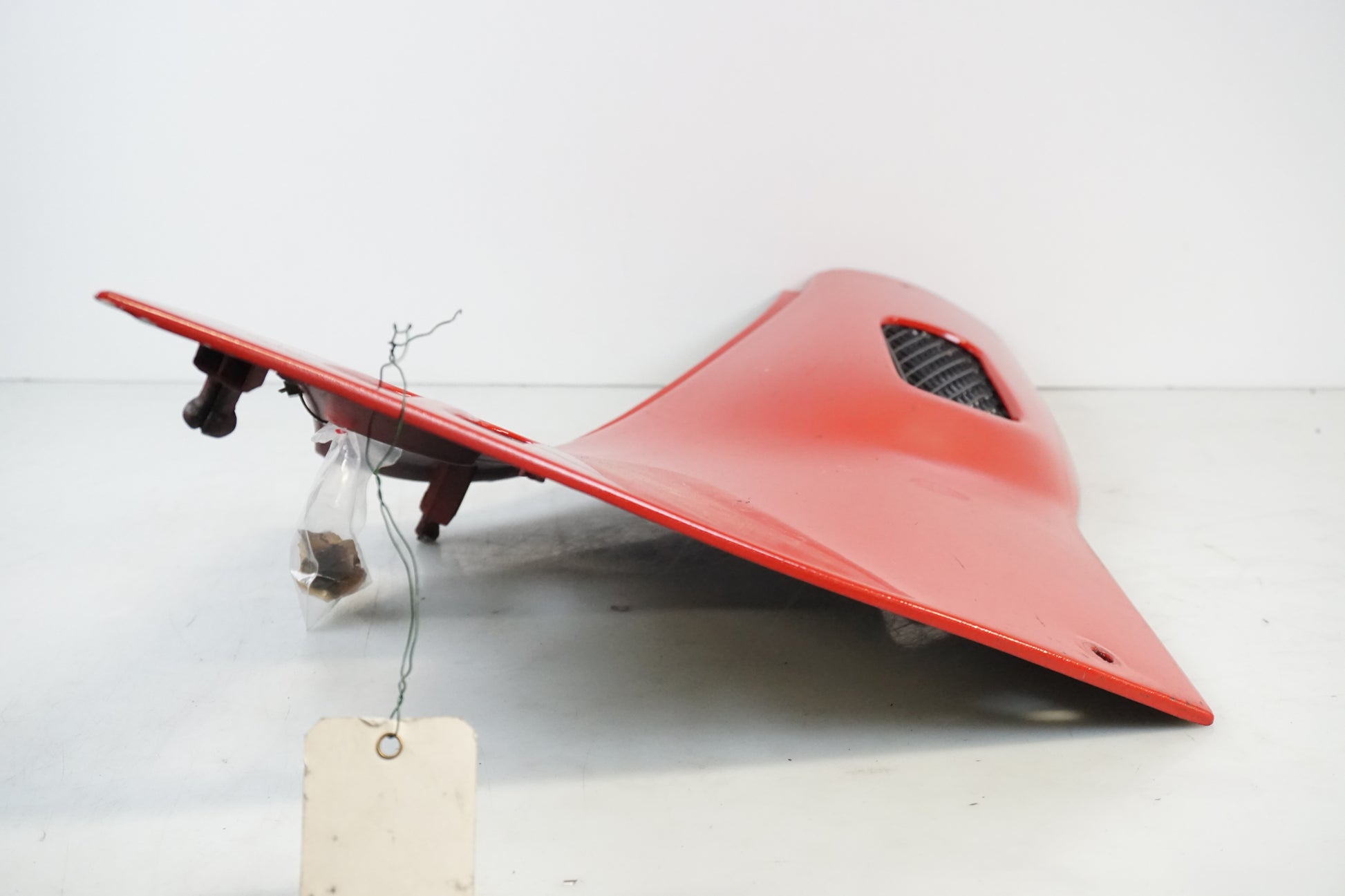 Snett uppifrån på Sidopanel från en Honda CBR 1000 F -1987 motorcykel.