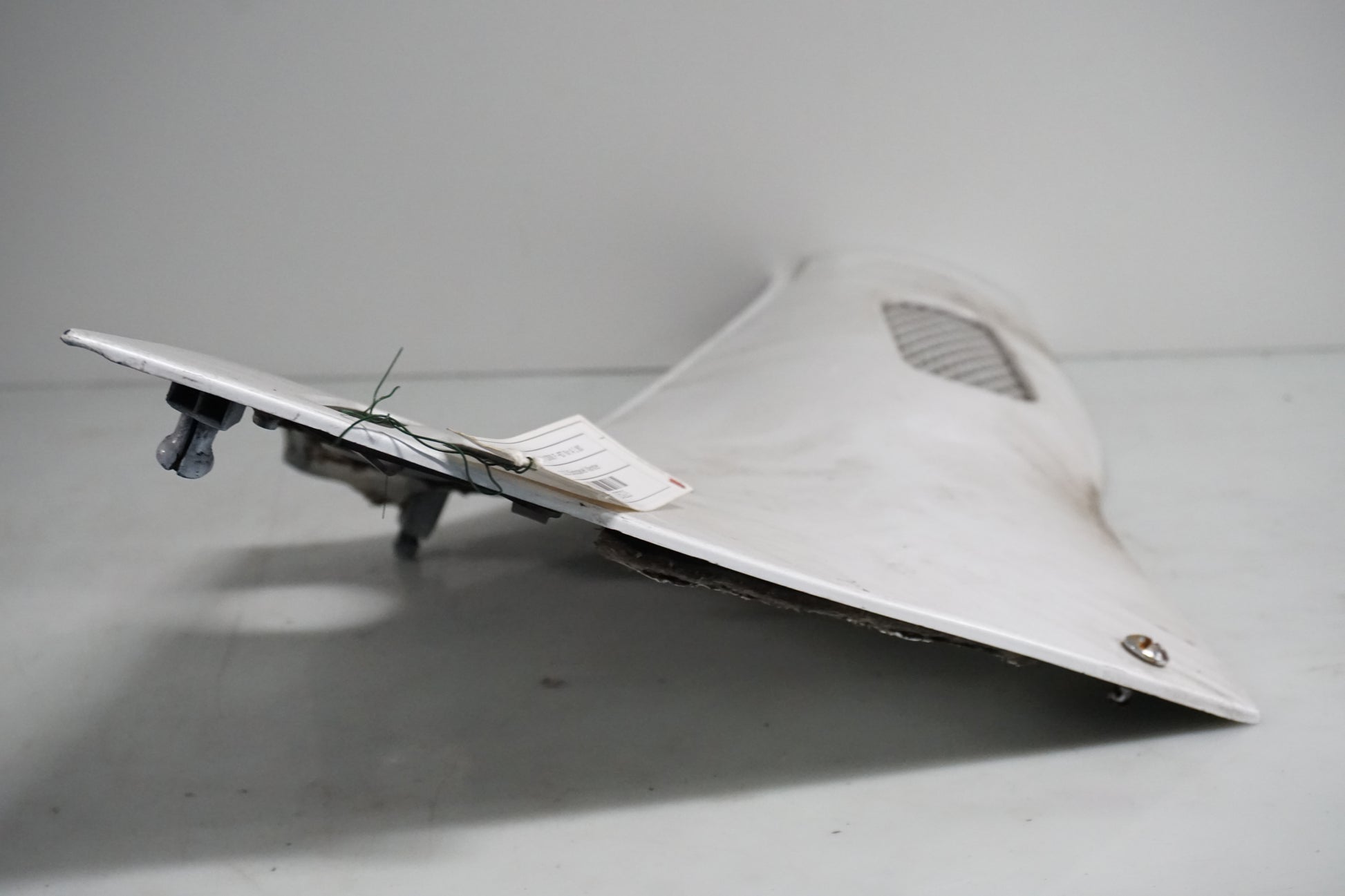 Snett uppifrån på Sidopanel från en Honda CBR 1000 F -1987 motorcykel.