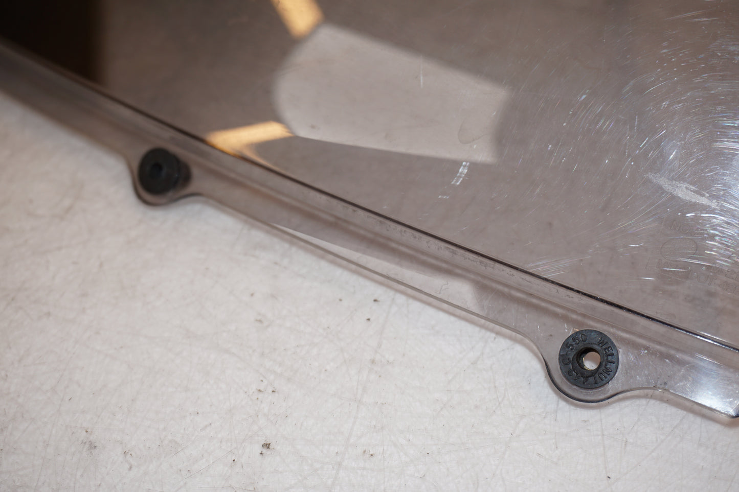 Extrabild1 på Vindruta från en Kawasaki ZZ-R 1400 -2010 motorcykel.