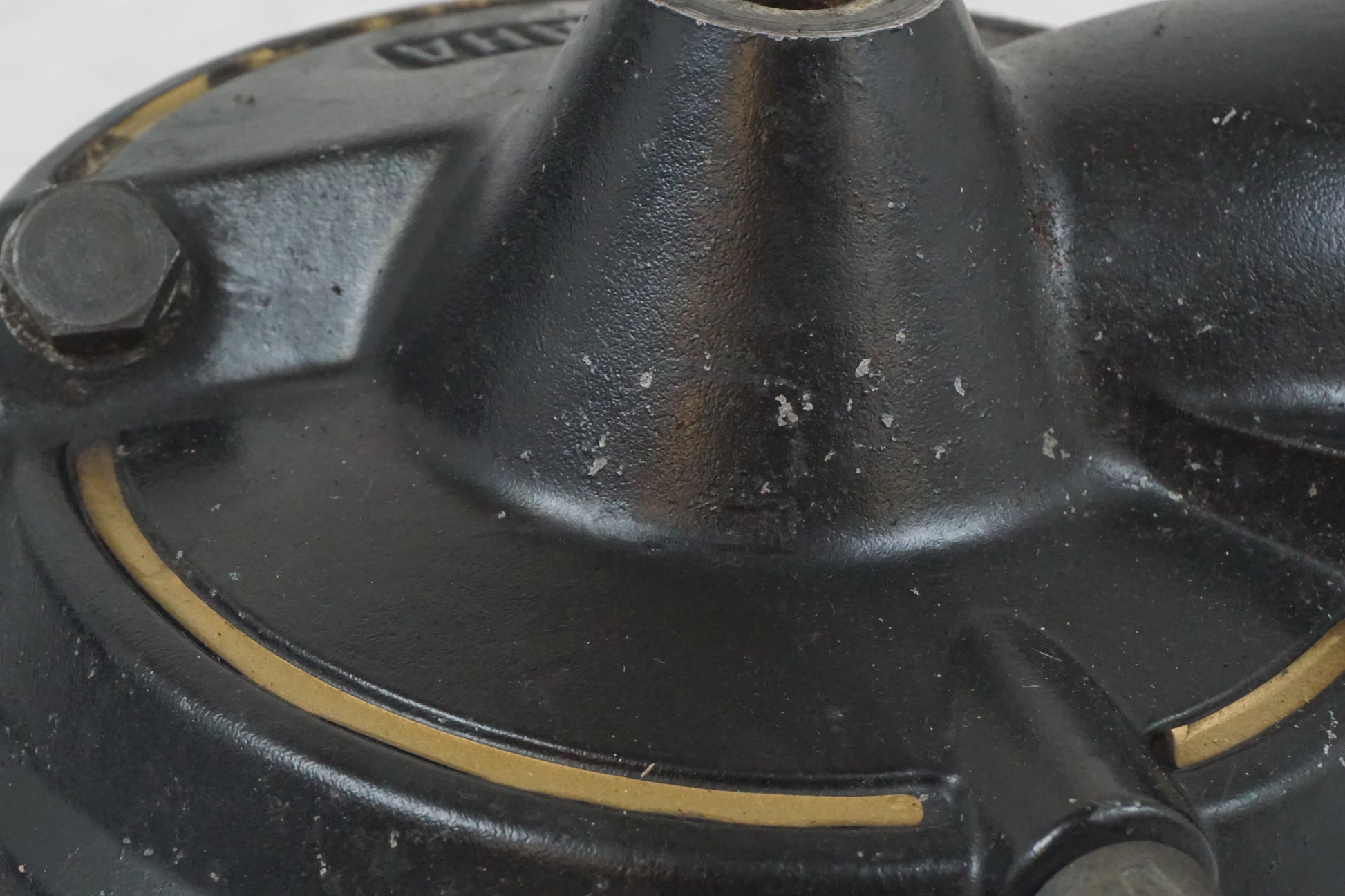 Snett uppifrån på Slutväxel från en Yamaha XV1000 -1983 motorcykel.