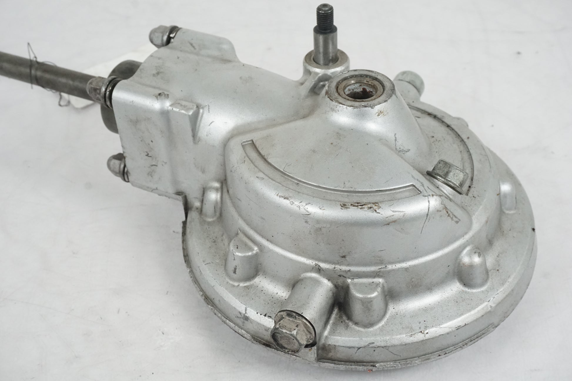 Snett uppifrån på Slutväxel från en Yamaha XV 750 -1995 motorcykel.