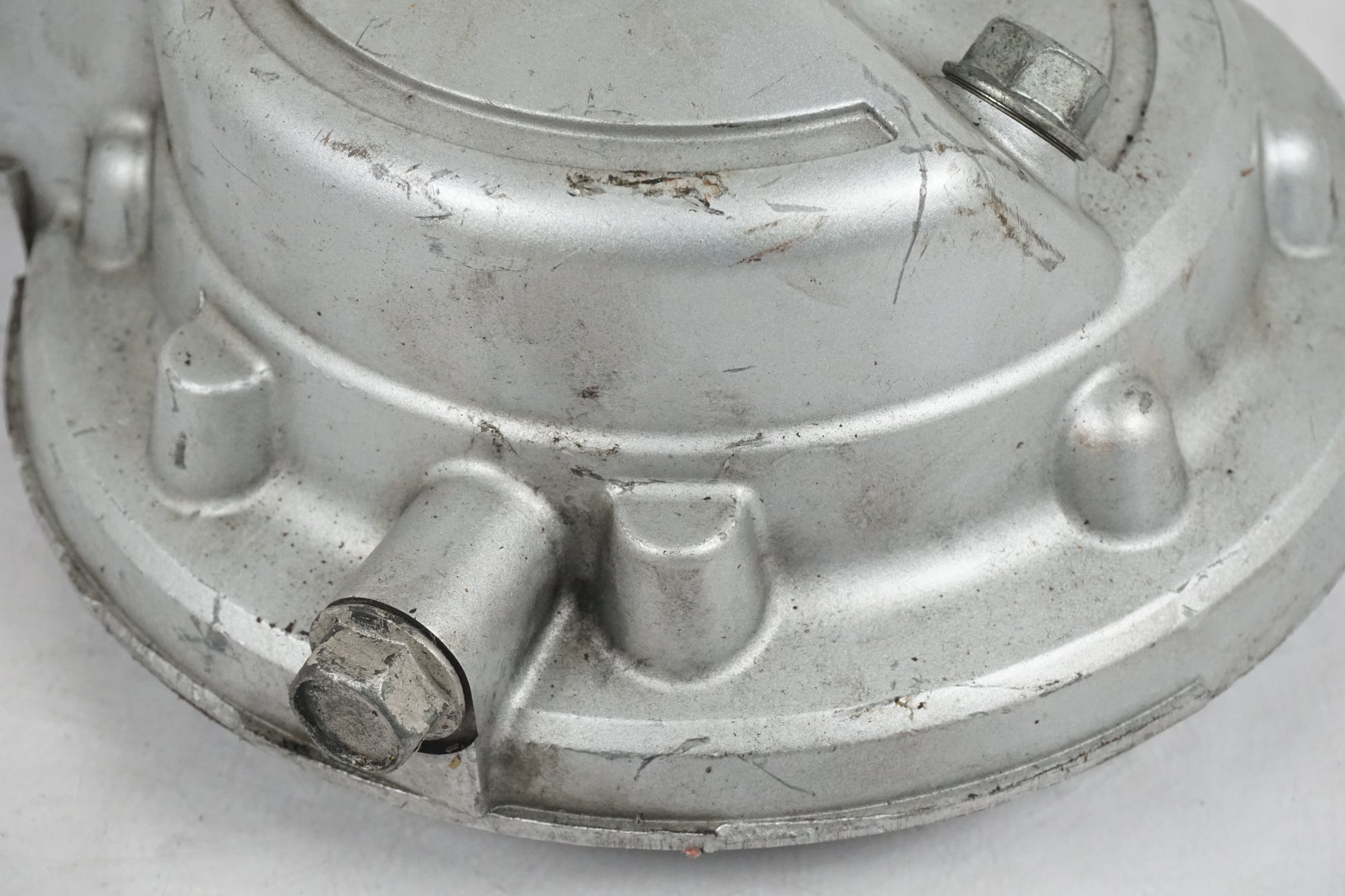 Snett nerifrån på Slutväxel från en Yamaha XV 750 -1995 motorcykel.