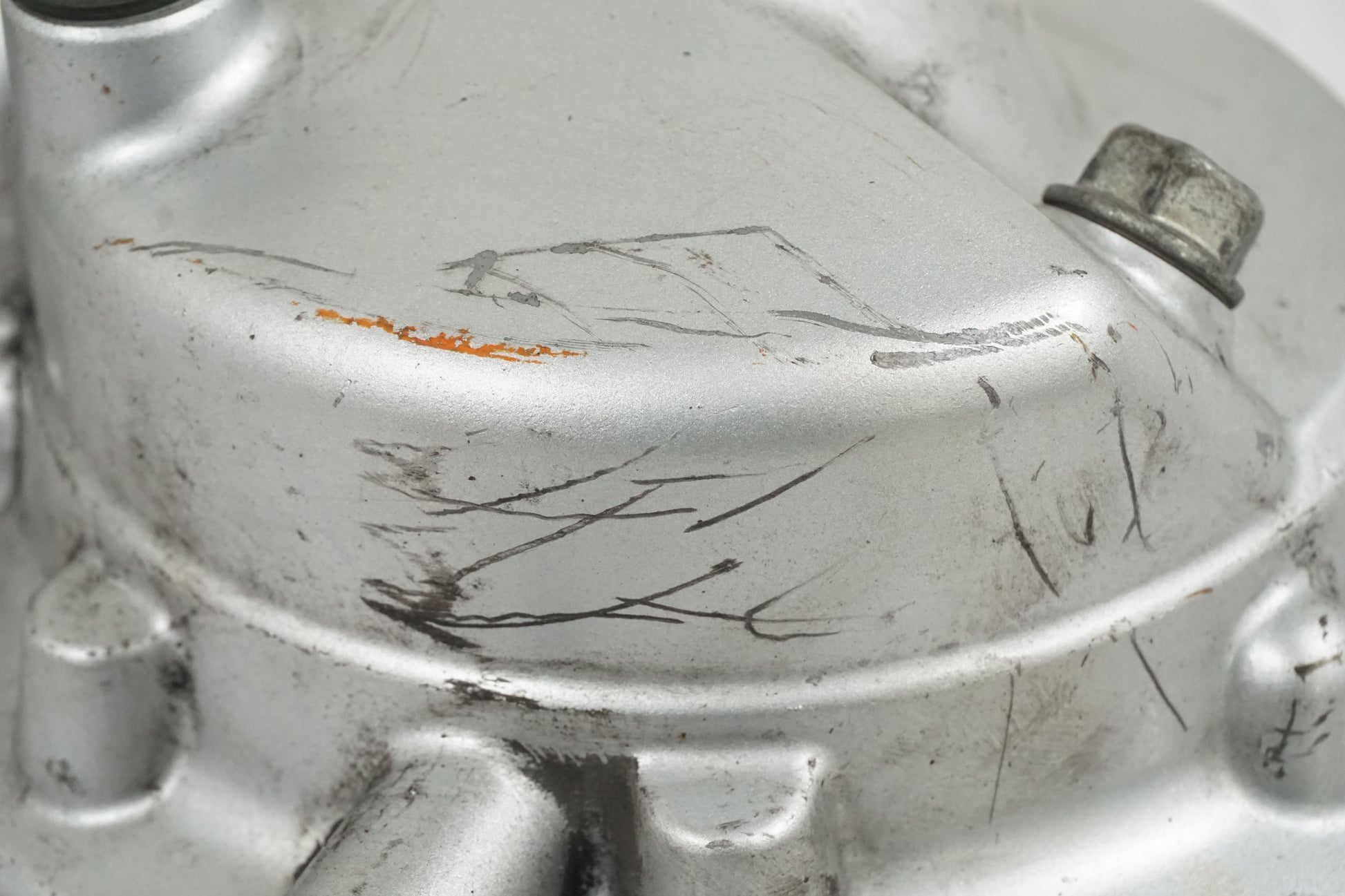 Snett nerifrån på Slutväxel från en Yamaha XVS 1100 -2000 motorcykel.