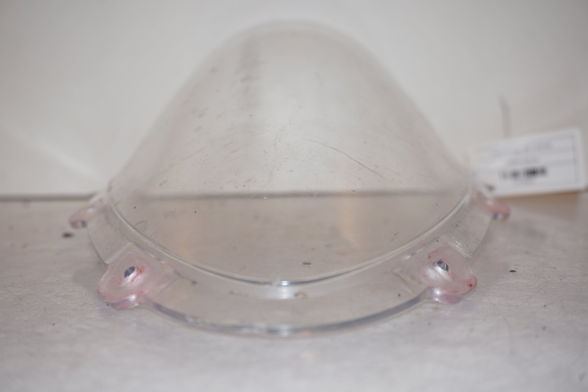 Baksidan på Vindruta från en Ducati Panigale 959 -2016 motorcykel.