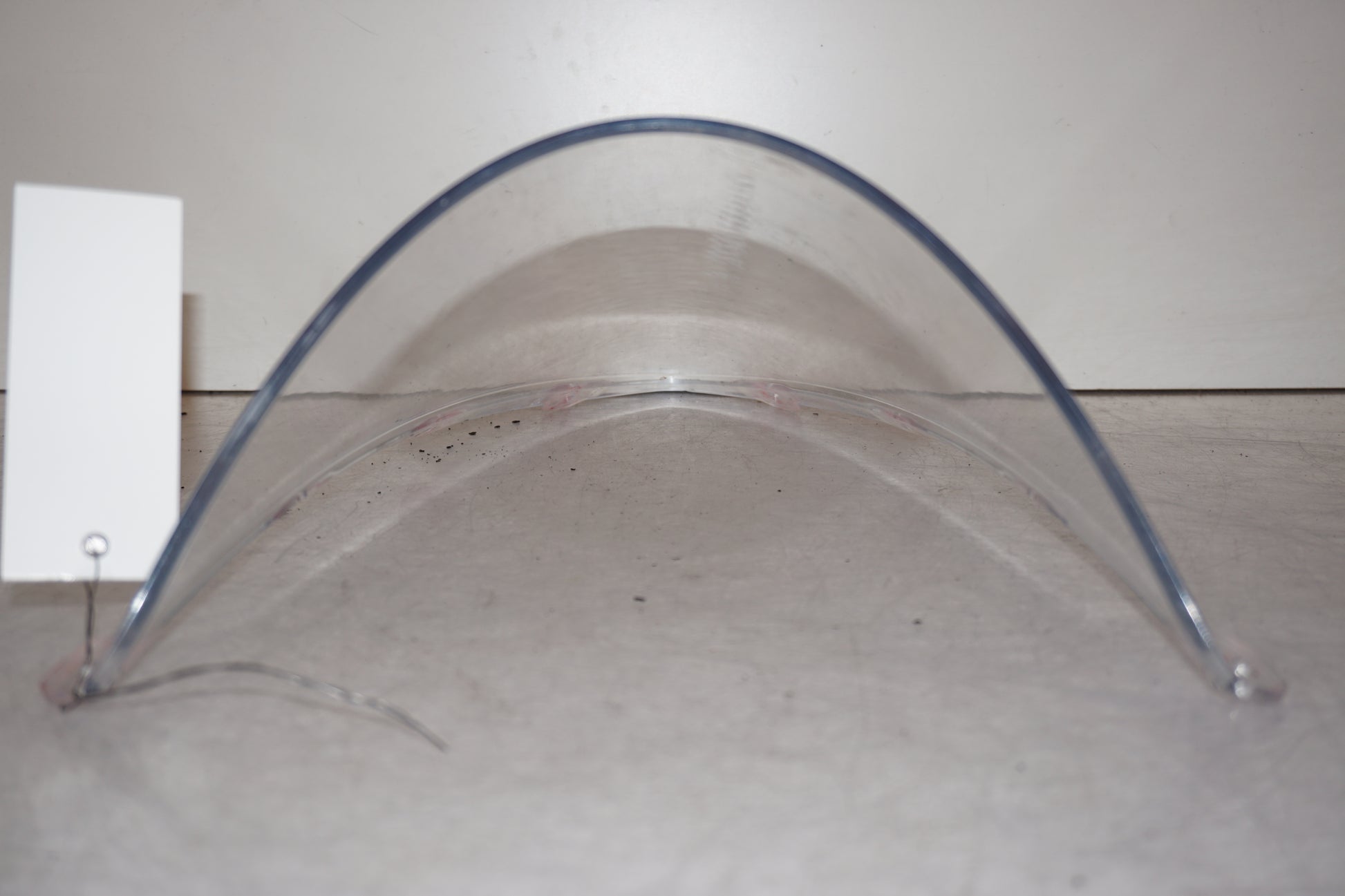 Snett nerifrån på Vindruta från en Ducati Panigale 959 -2016 motorcykel.