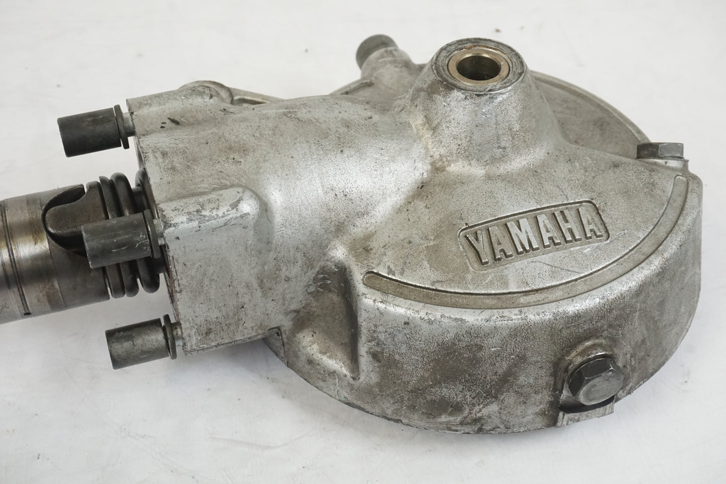 Snett uppifrån på Slutväxel från en Yamaha XZ 550 -1982 motorcykel.