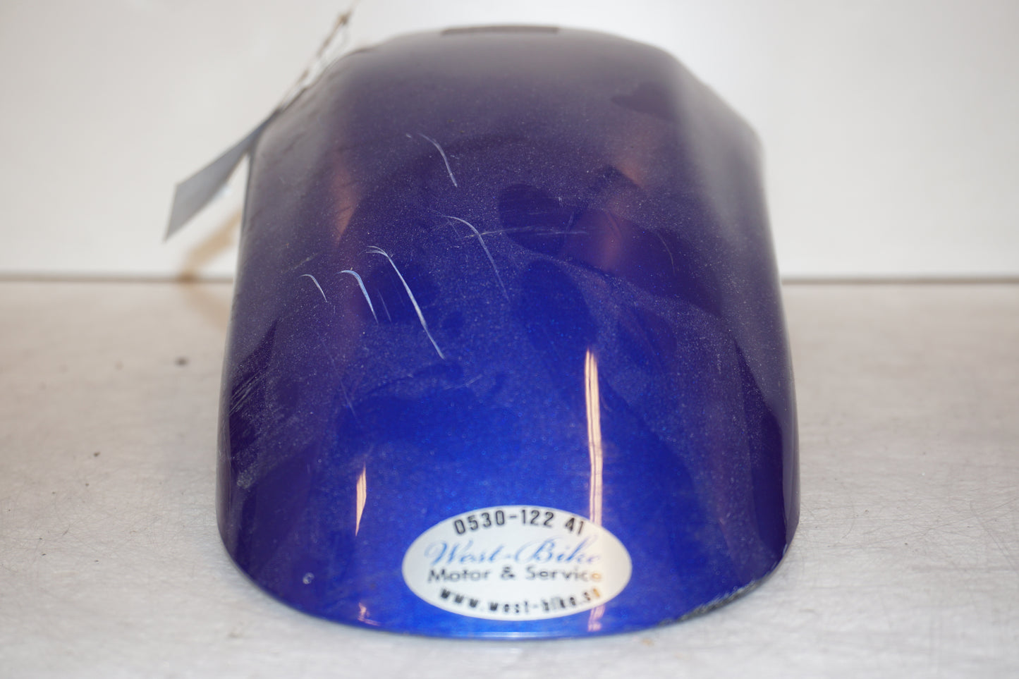 Snett uppifrån på Framskärm från en Yamaha TDM 850 -1996 motorcykel.