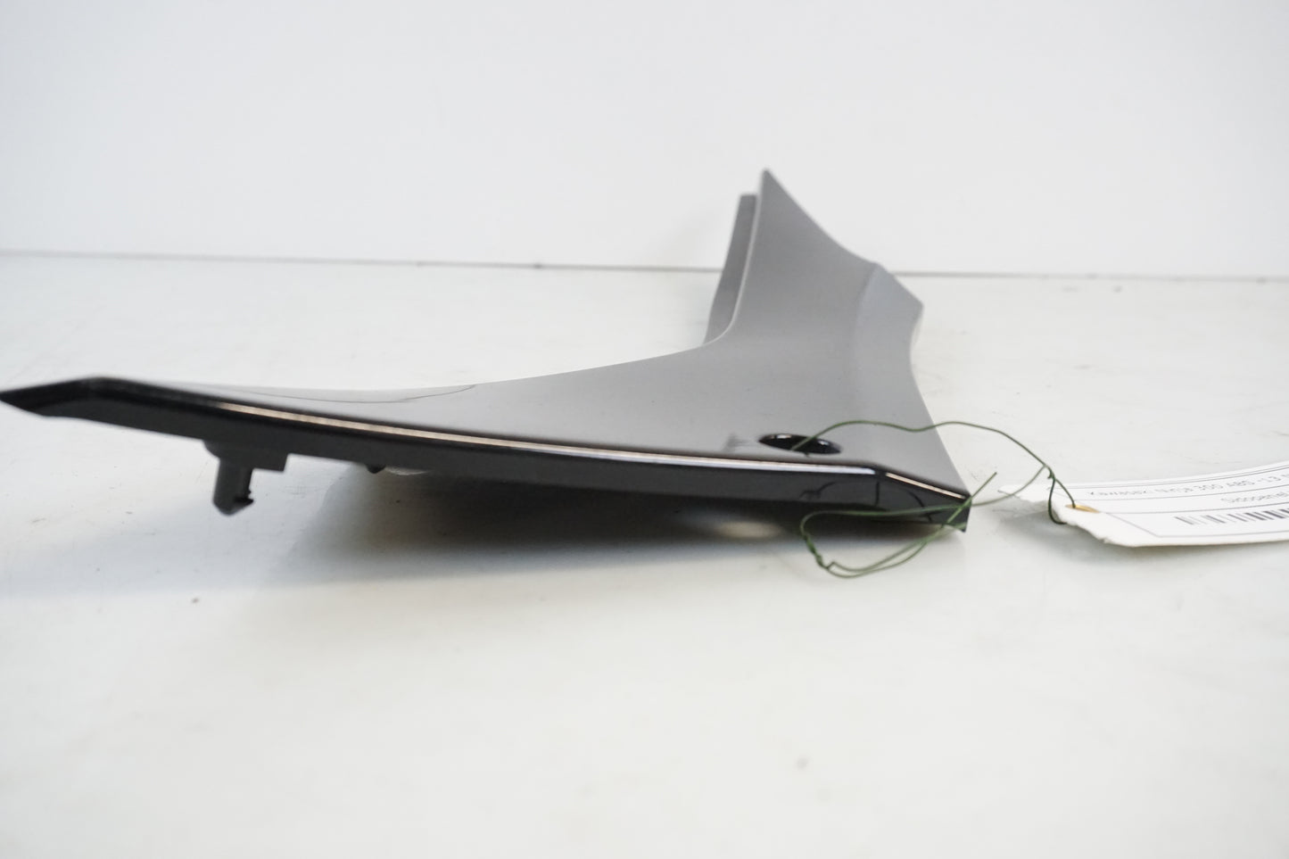 Snett uppifrån på Sidopanel från en Kawasaki Ninja 300 -2013 motorcykel.