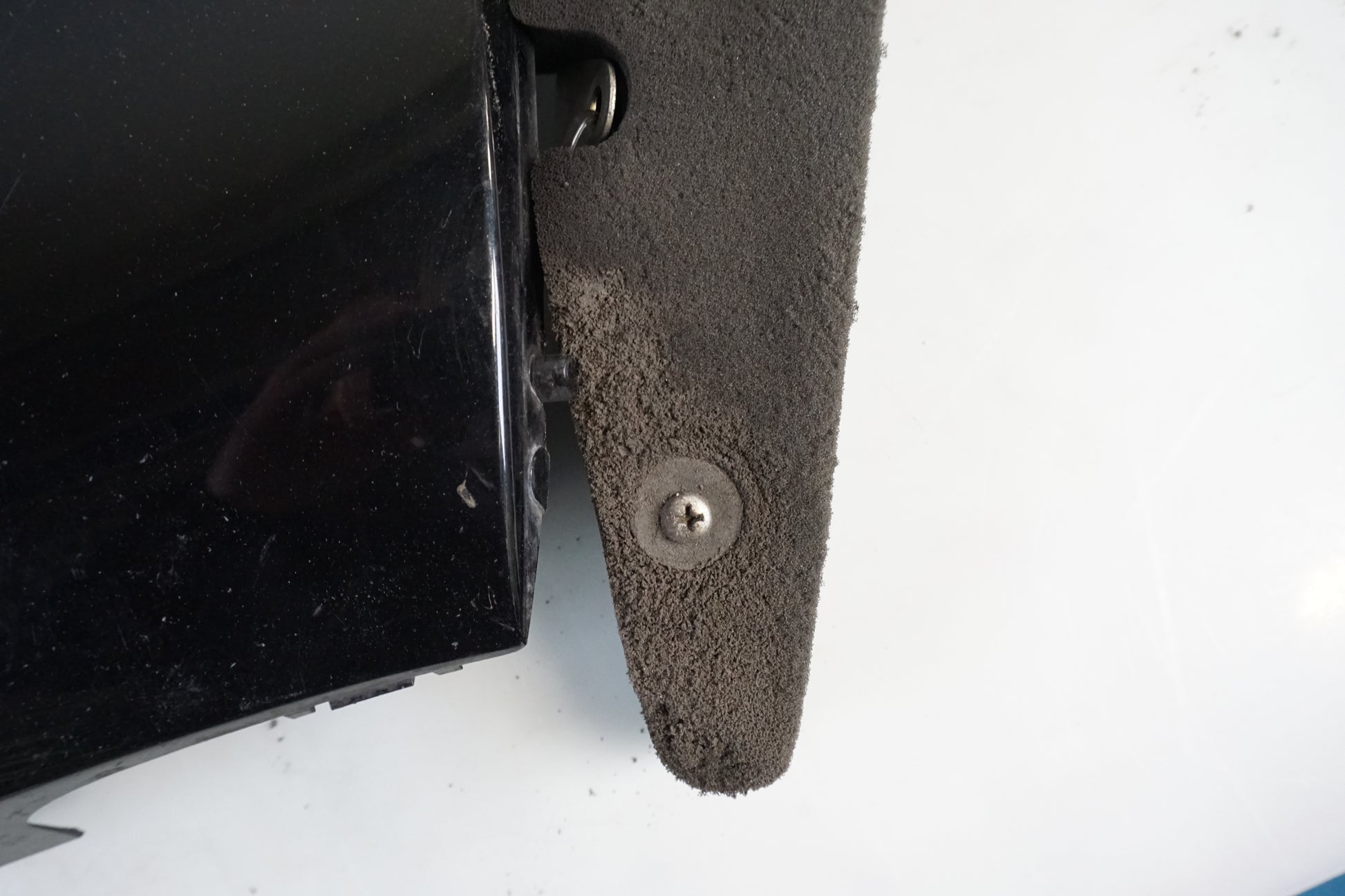 Snett uppifrån på Sidkåpa från en Kawasaki GTR 1400 -2008 motorcykel.