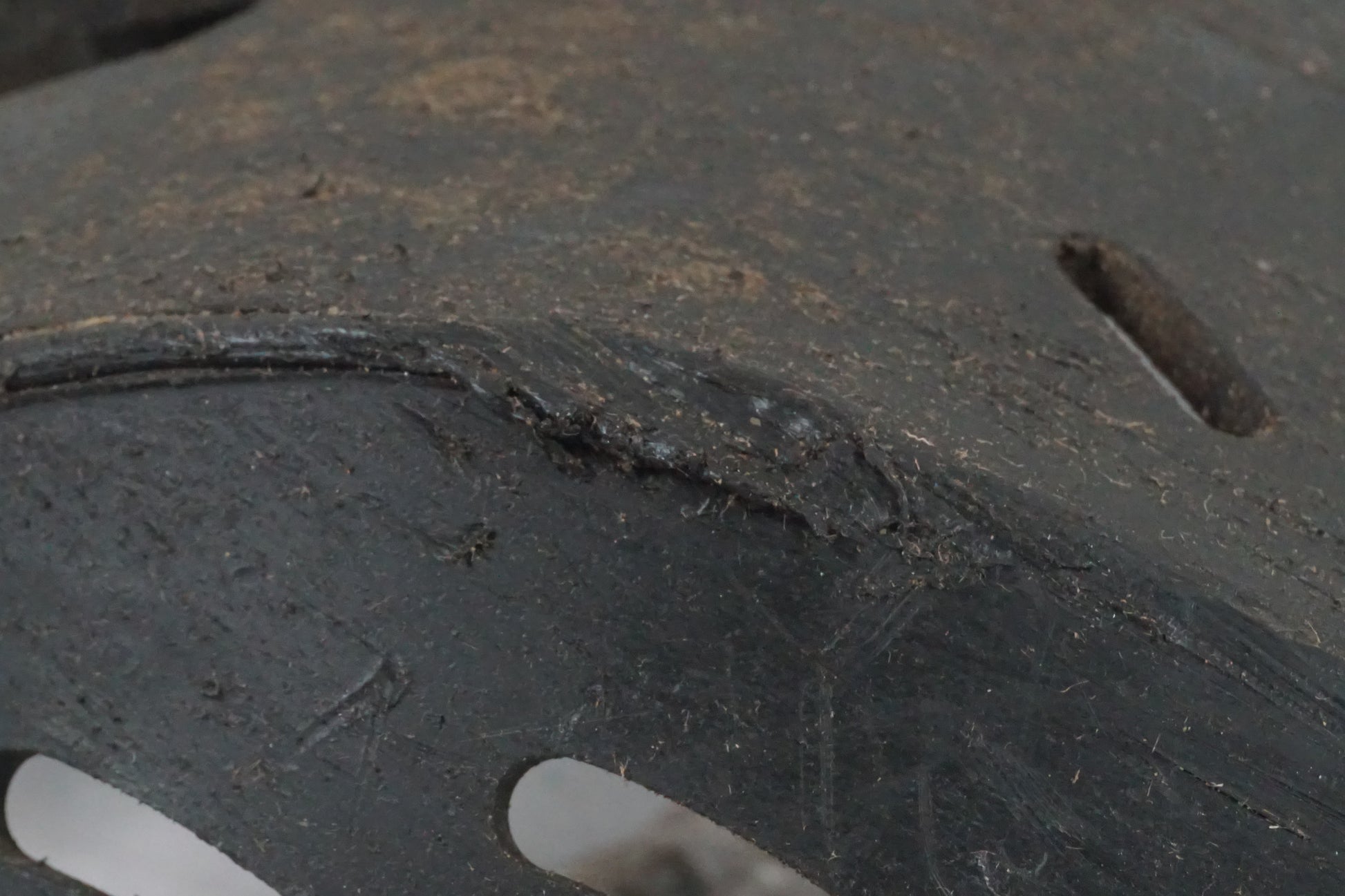 Vänster sida på Hasplast från en Gasgas CG 250 -2013 motorcykel.