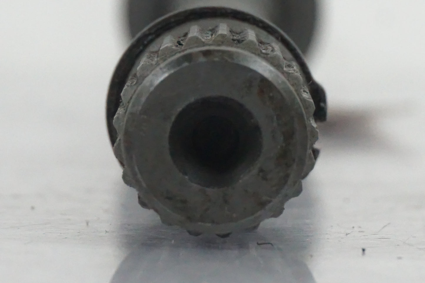 Snett uppifrån på Kardanaxel från en Yamaha BT 1100 -2004 motorcykel.