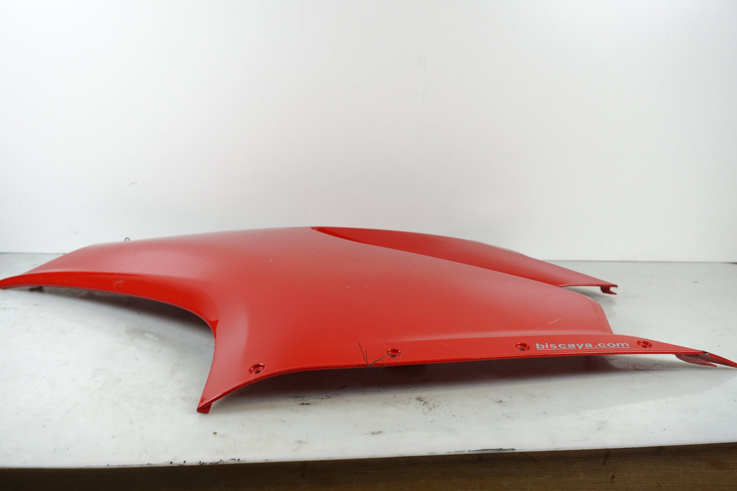 Baksidan på Sidkåpa från en Ducati 1199 Panigale -2012 motorcykel.