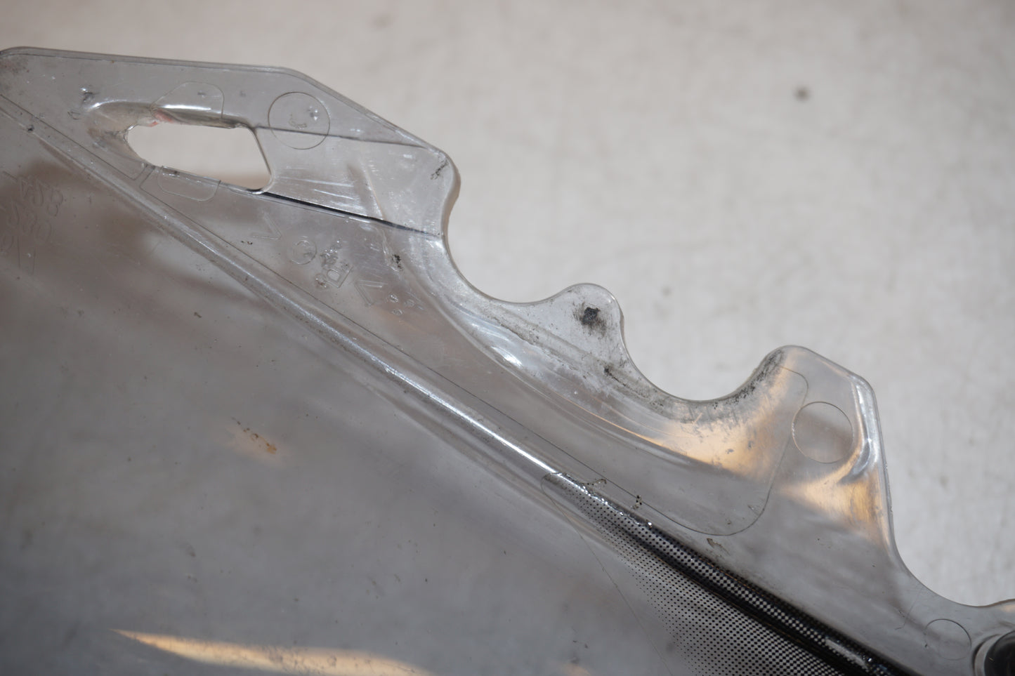 Extrabilder på Vindruta från en Yamaha YZF R6 -2007 motorcykel.