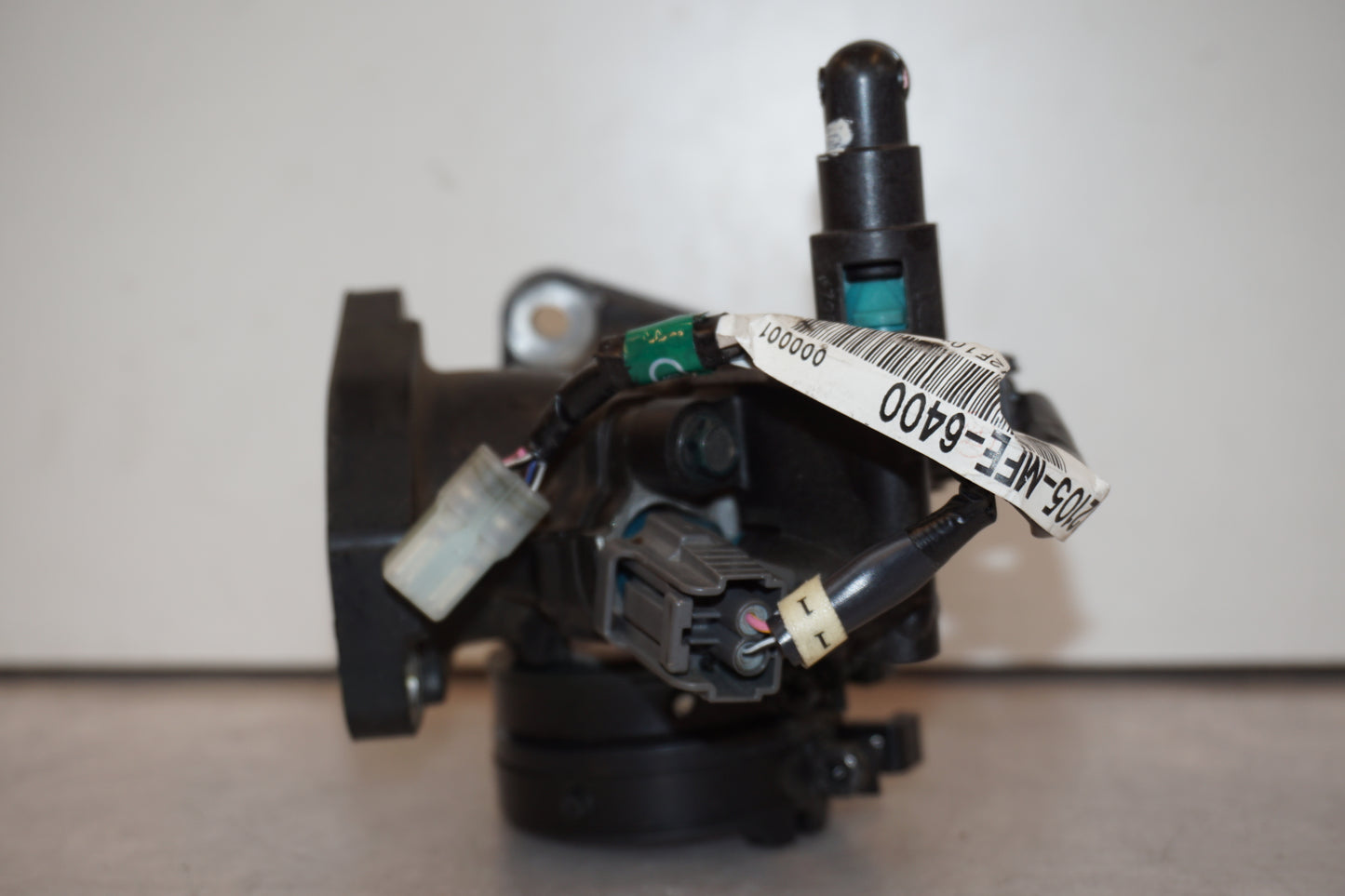 Snett uppifrån på Insug från en Honda VT 750 -2008 motorcykel.